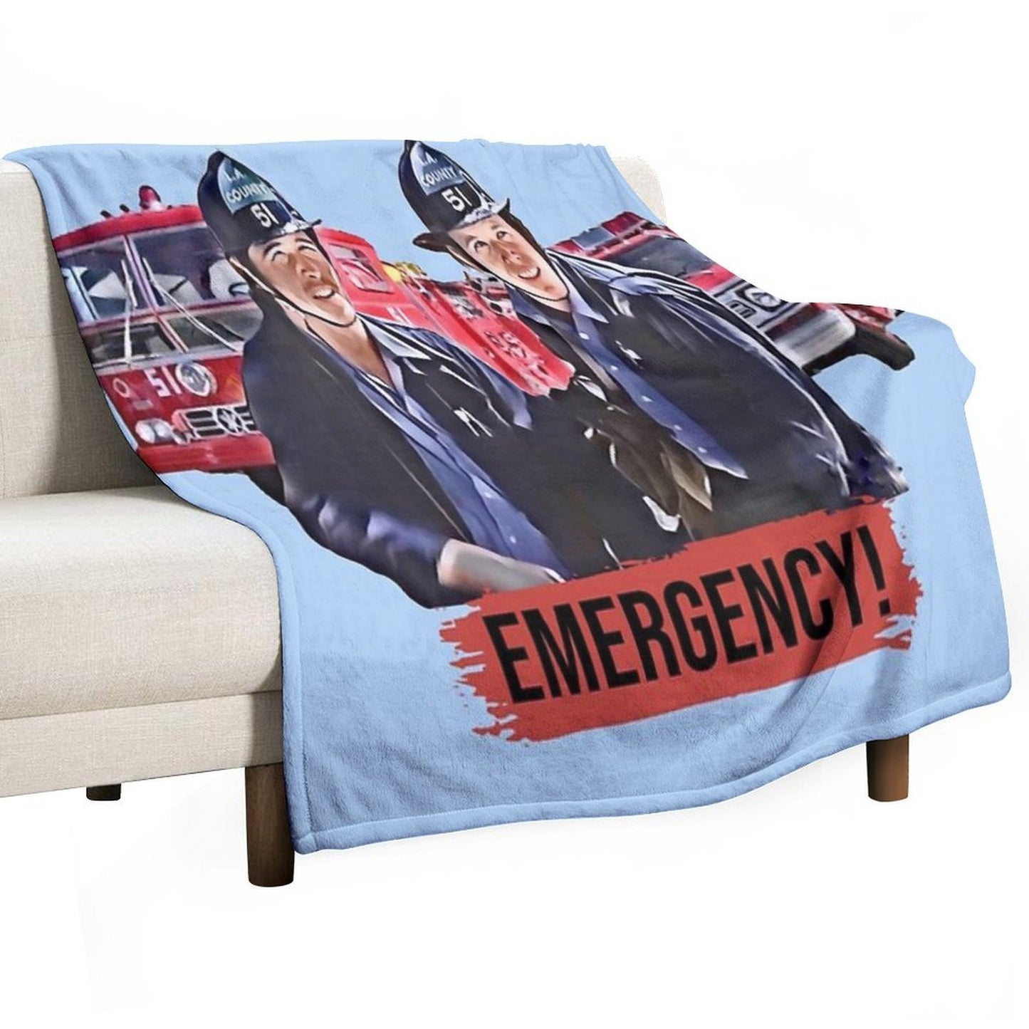 Emergency Paramedics Easy Care Throw Blanket