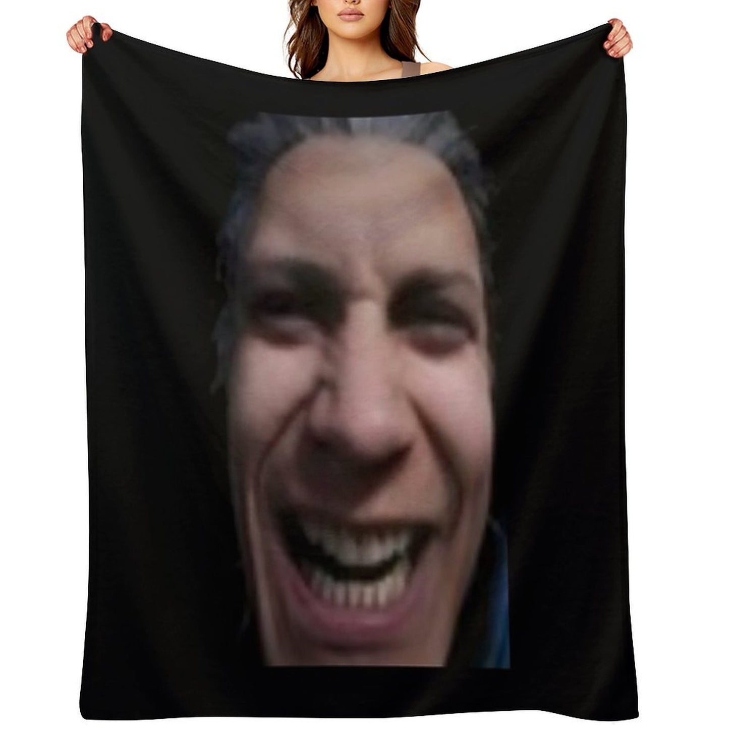 Cursed Vergil Throw Pillow Lightweight Throw Blanket