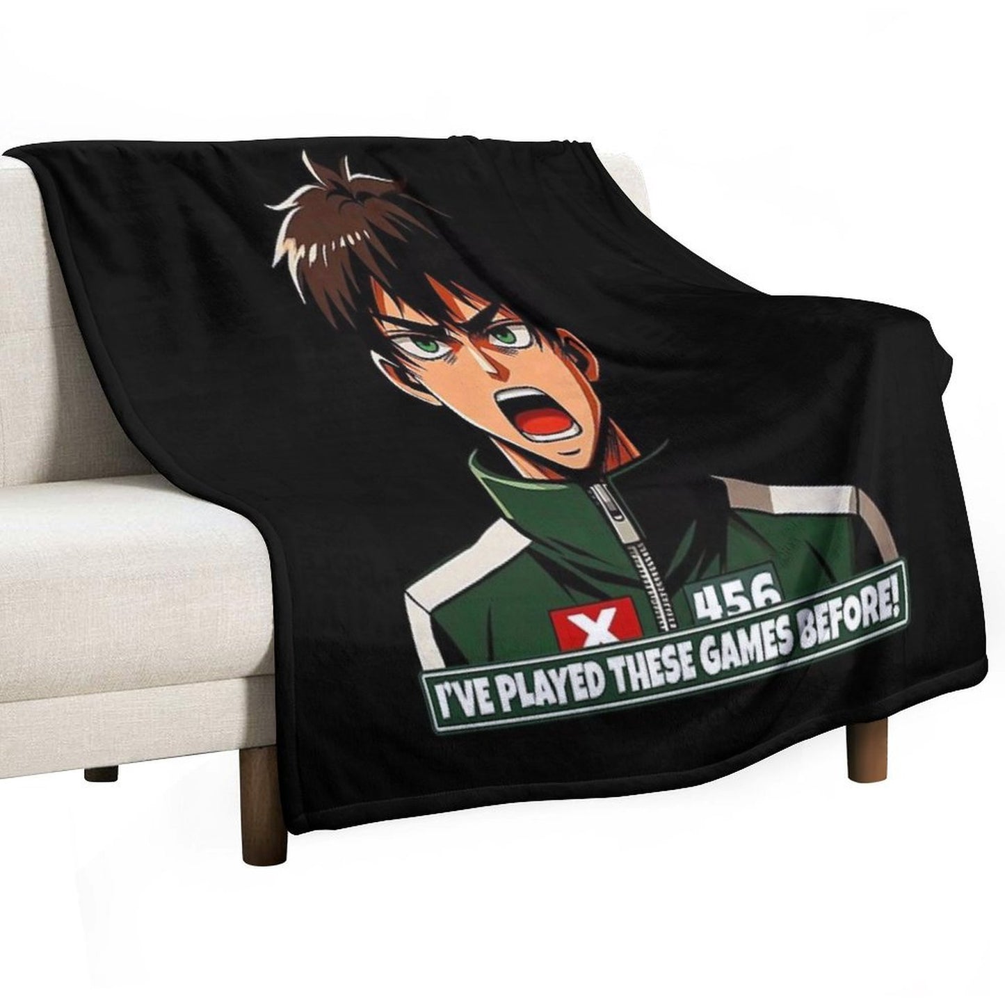 Squid Game 2 Player 456 I'VE PLAYED THESE GAMES BEFORE Durable Throw Blanket