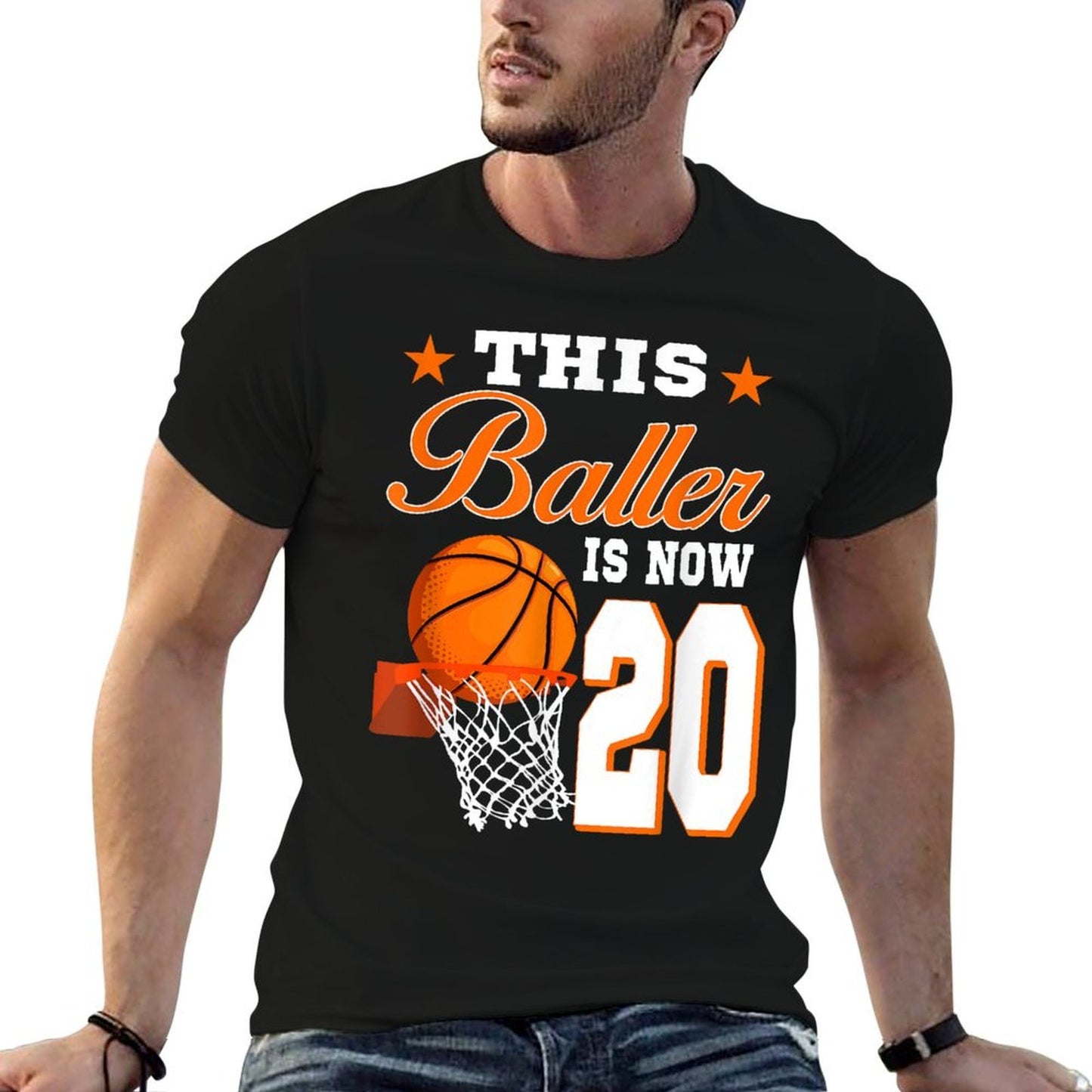 This Baller Is Now 20 Year Old Basketball 20th Birthday Classic T-Shirt