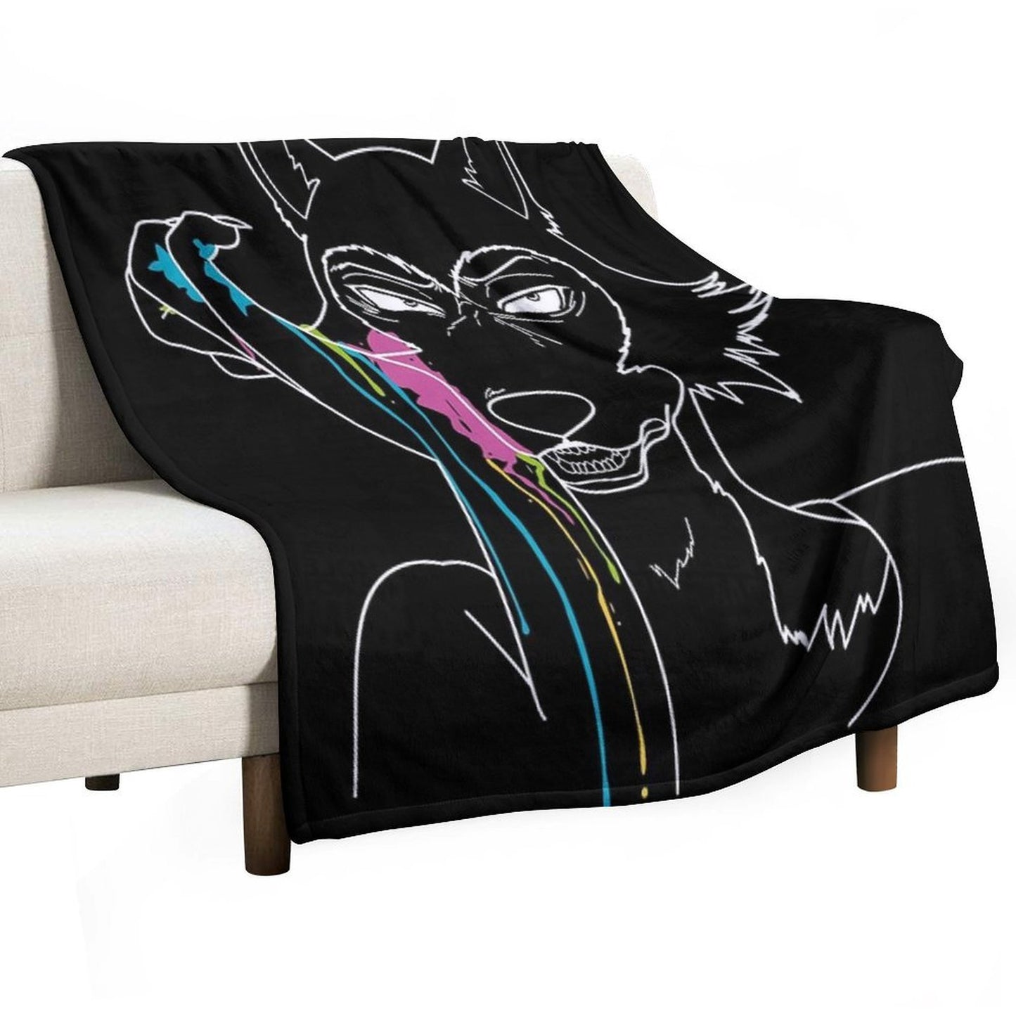 Paint Shrink-resistant Throw Blanket