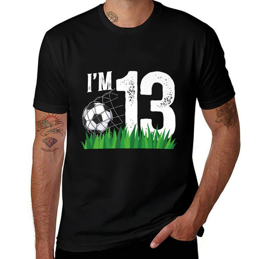 13th Soccer Birthday Party Thirteen Year Old Soccer Player Premium  Quick-drying T-Shirt