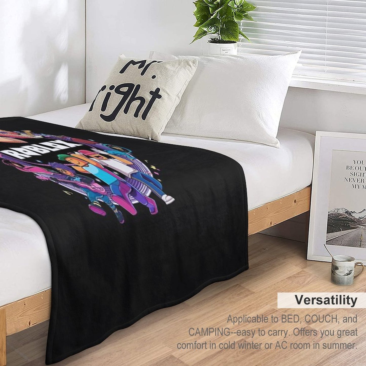 Roblox Vibrant Travel-friendly Throw Blanket
