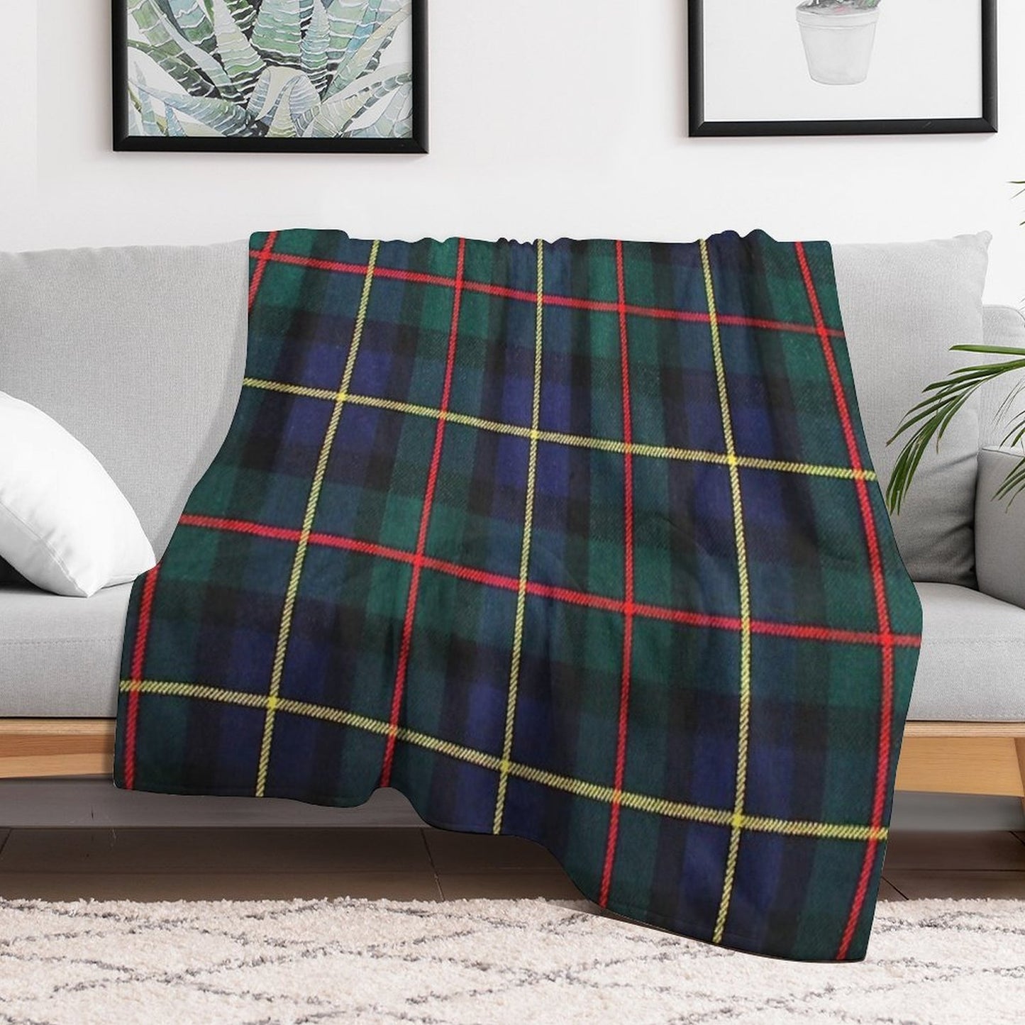 MacLeod Hunting Tartan Lightweight Throw Blanket