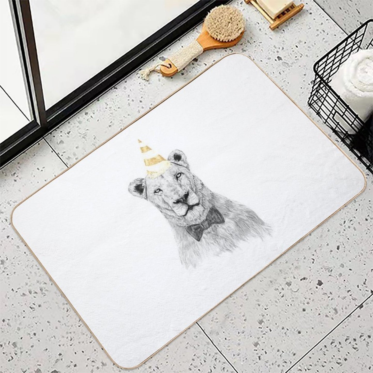 Get The Party Started (color) Rapid-Drying Bath Mat