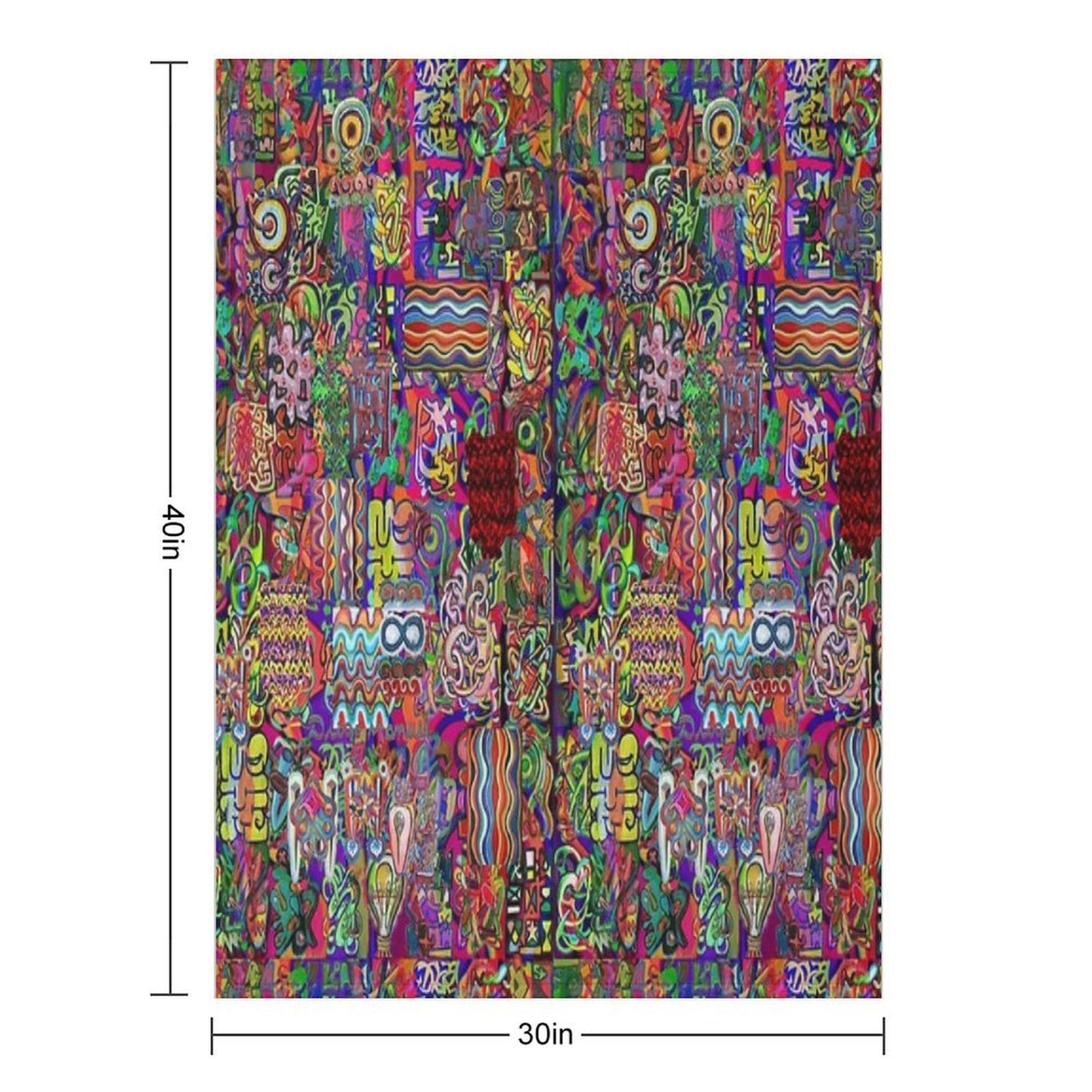 Pop Abstract Travel-friendly Throw Blanket