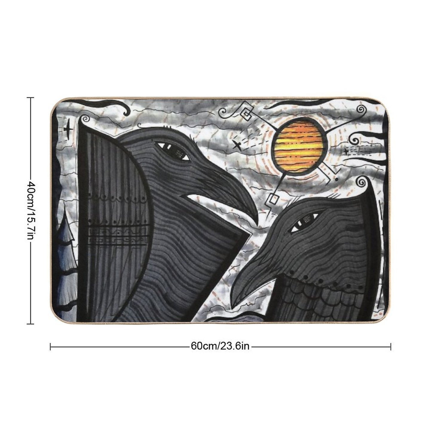Two Corvids Under The Sun Dk_2020july29a Versatile Bath Mat