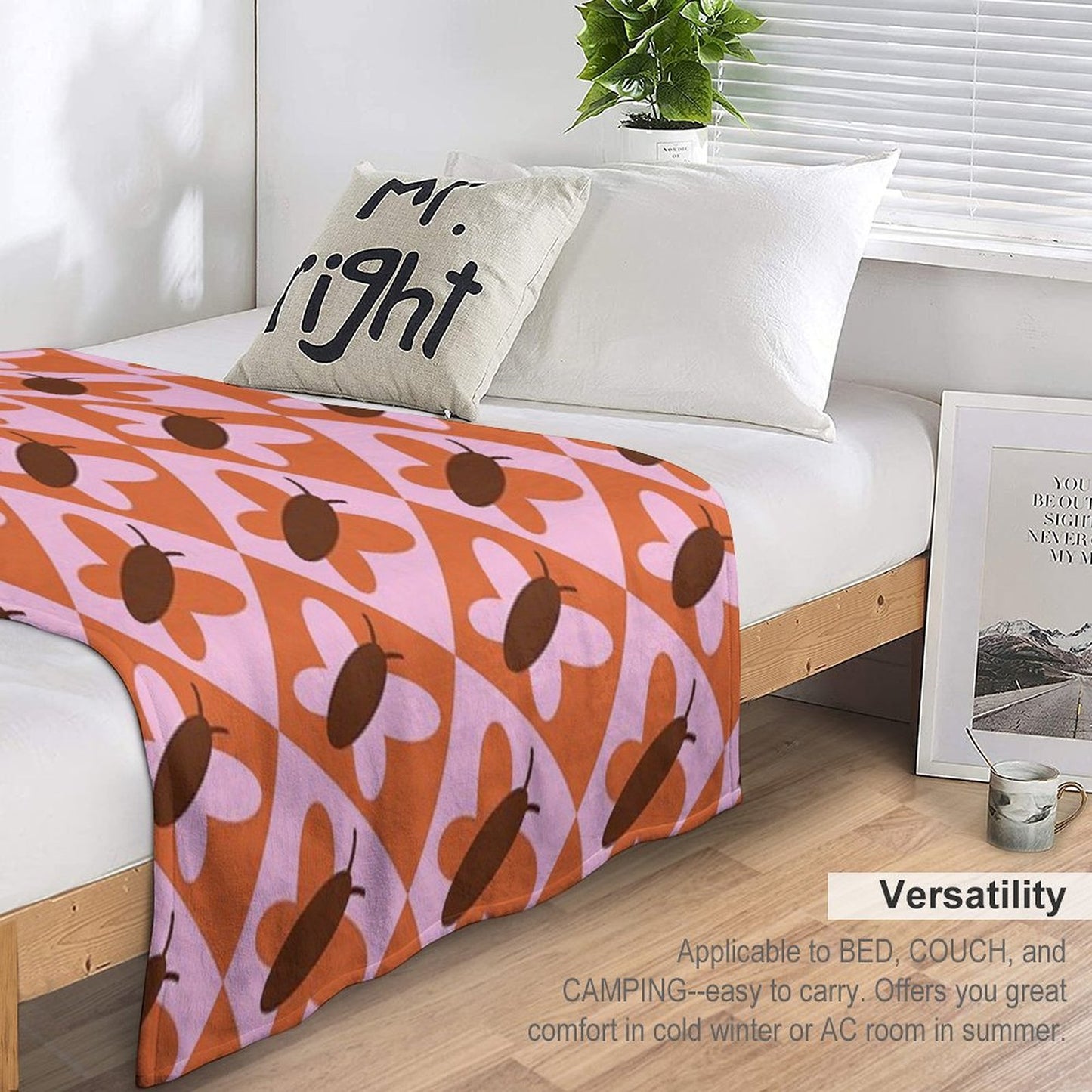 Fluttershy's Bedspread Eco-conscious Throw Blanket
