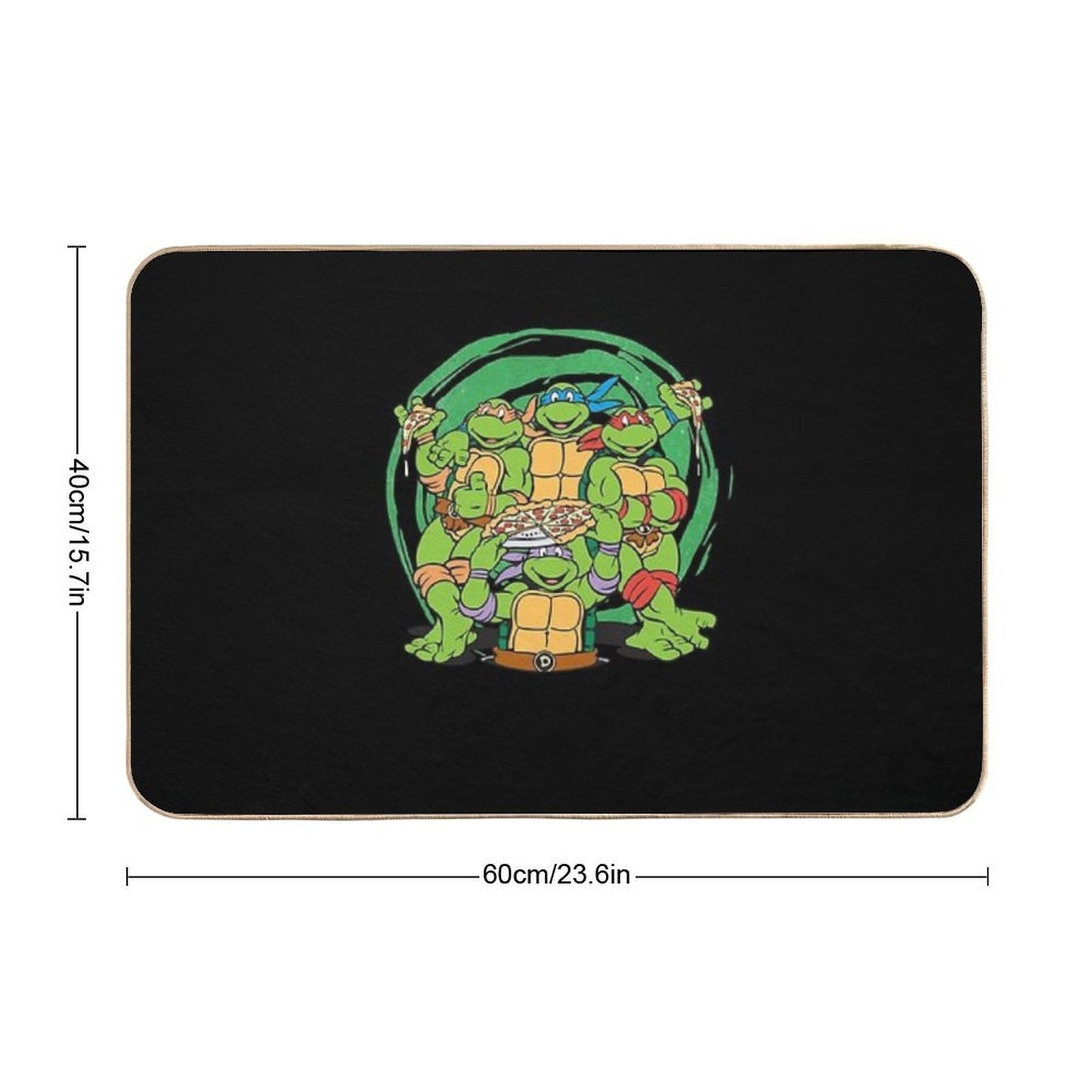 Teenage Mutant Ninja Turtles Awesome For Music Fan Easy Maintenance Bath Mat