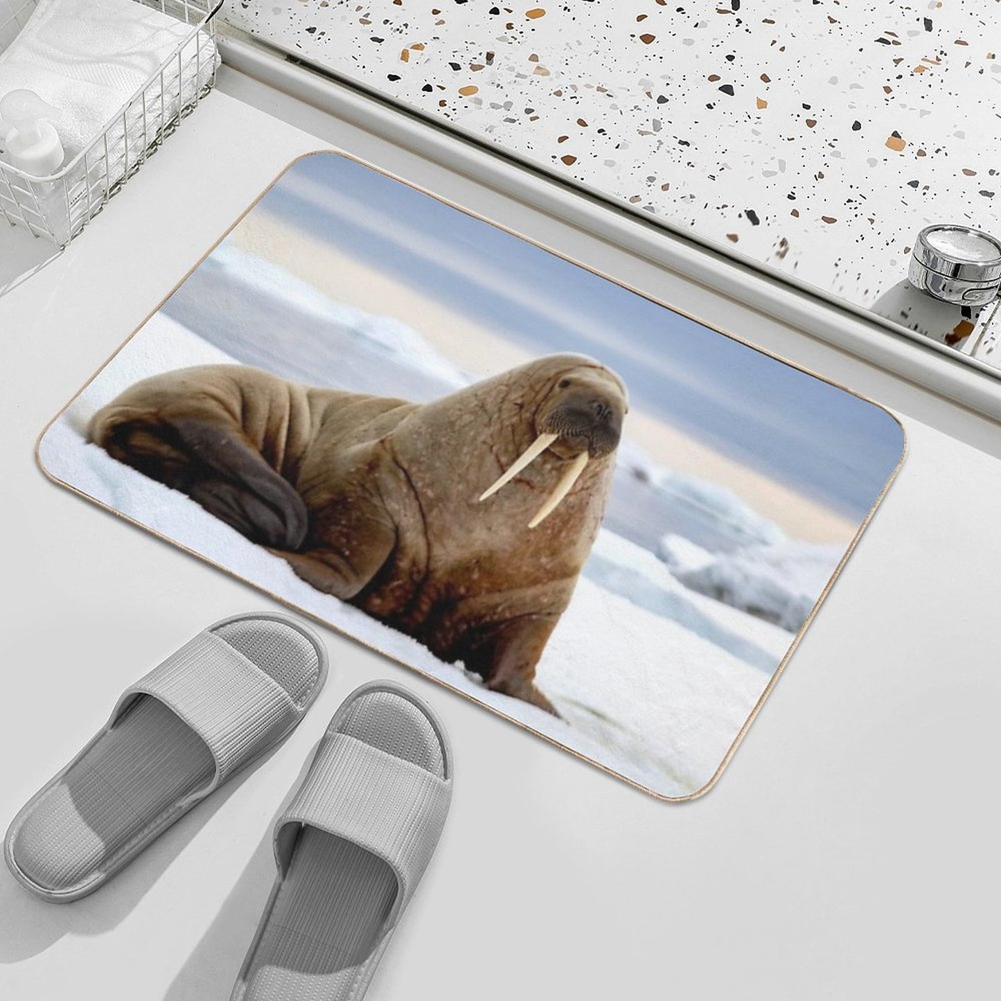 I Am The Walrus Non-Slip Bath Mat