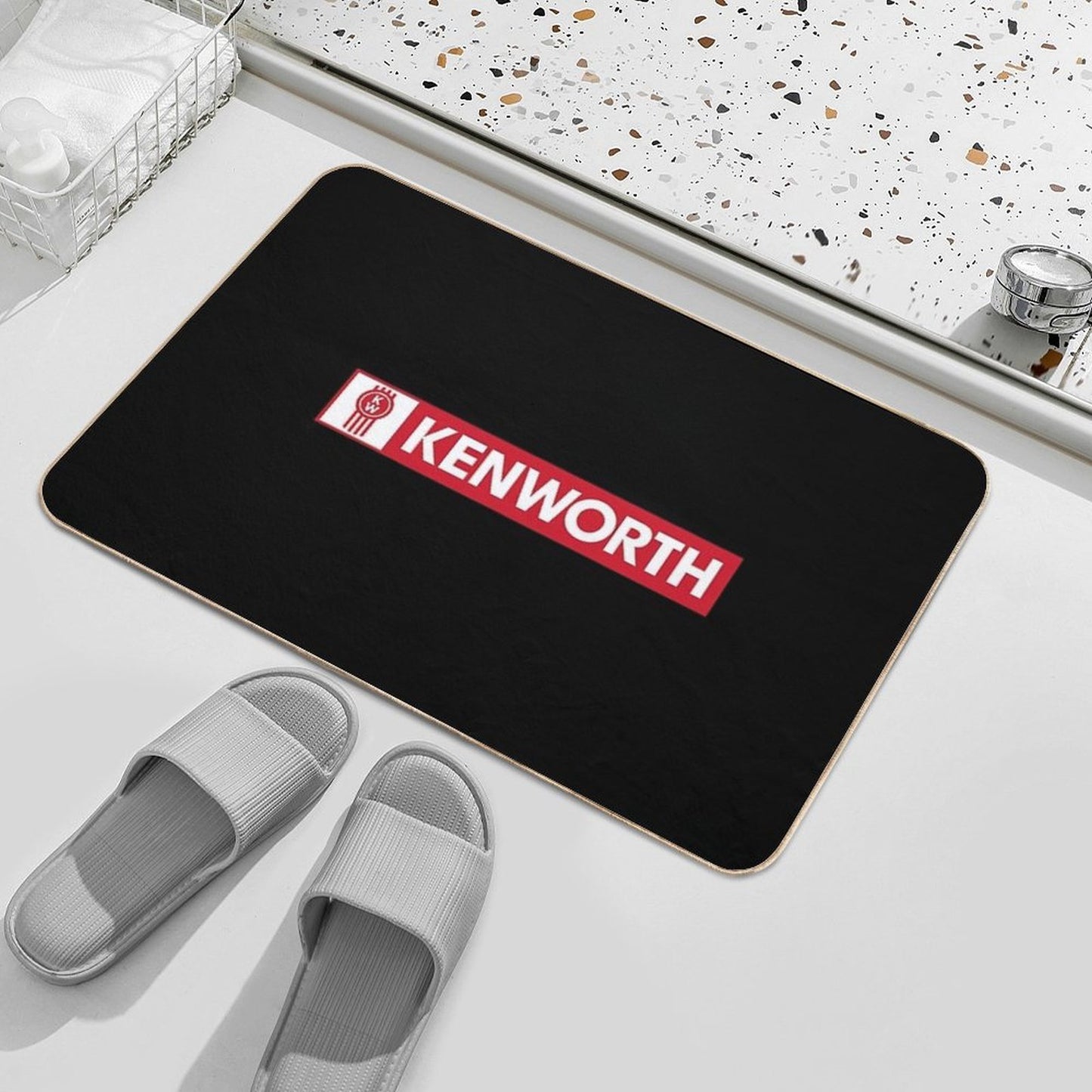 Kenworth Logo Truck Company Durable Bath Mat