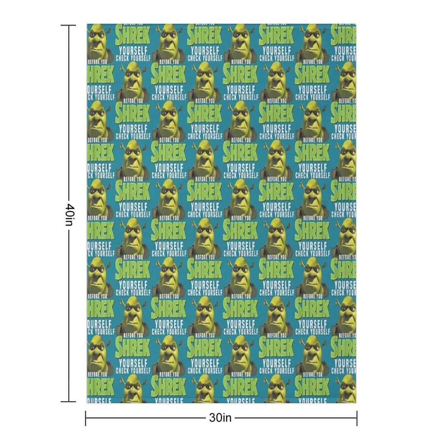 Sexy Shrek Shrek Meme Face Shrek Wazowski Lightweight Throw Blanket