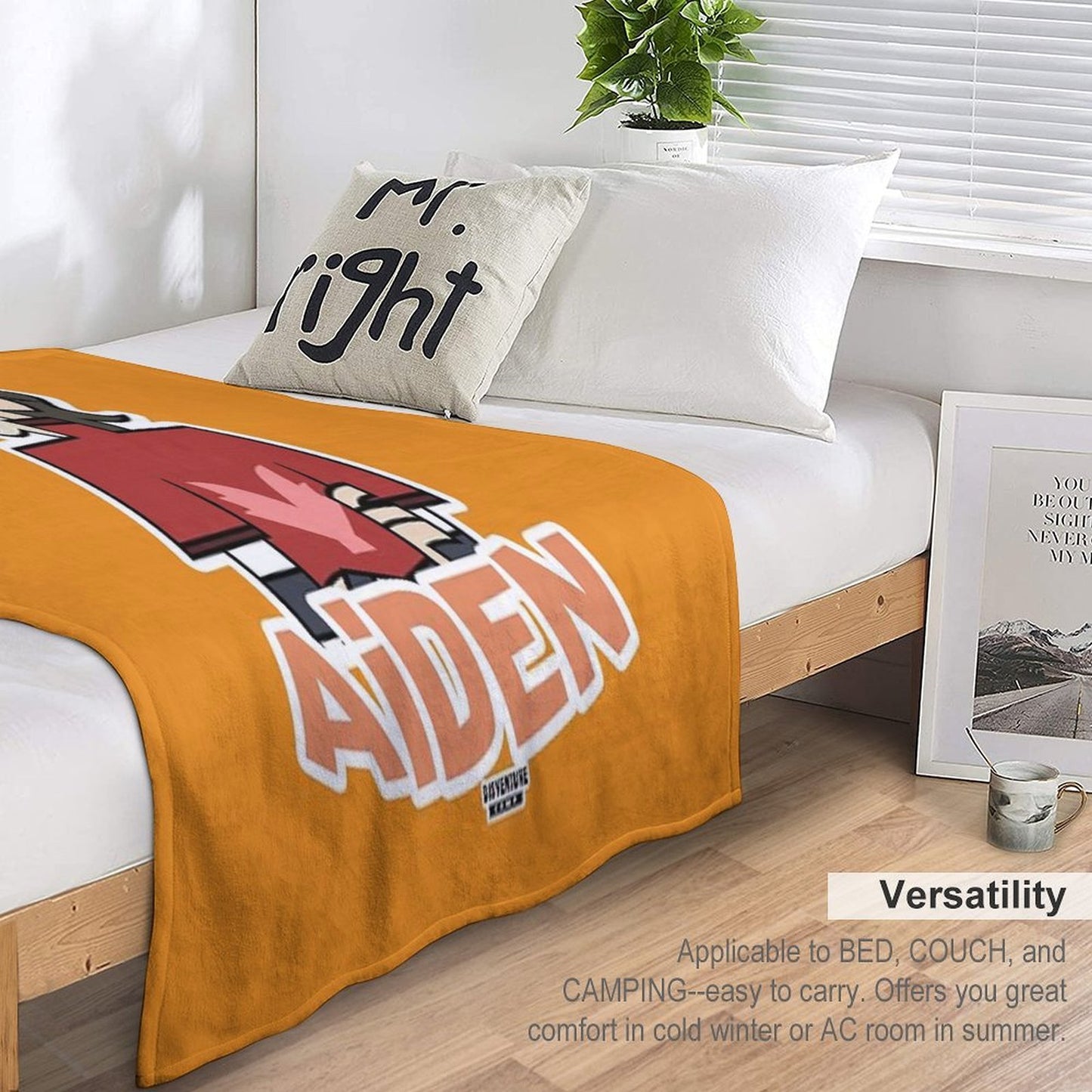 Adventure Camp - Aiden Velvety-soft Throw Blanket