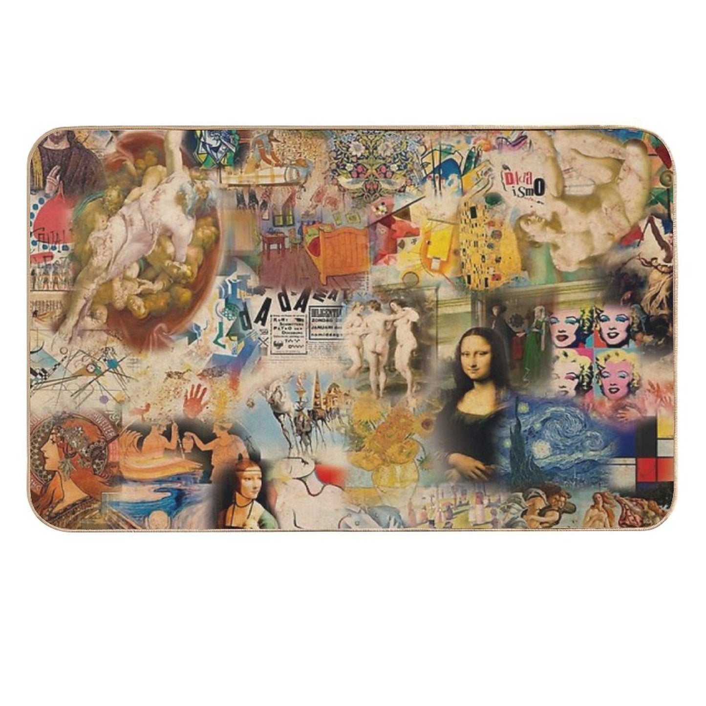 History of Art Durable Bath Mat