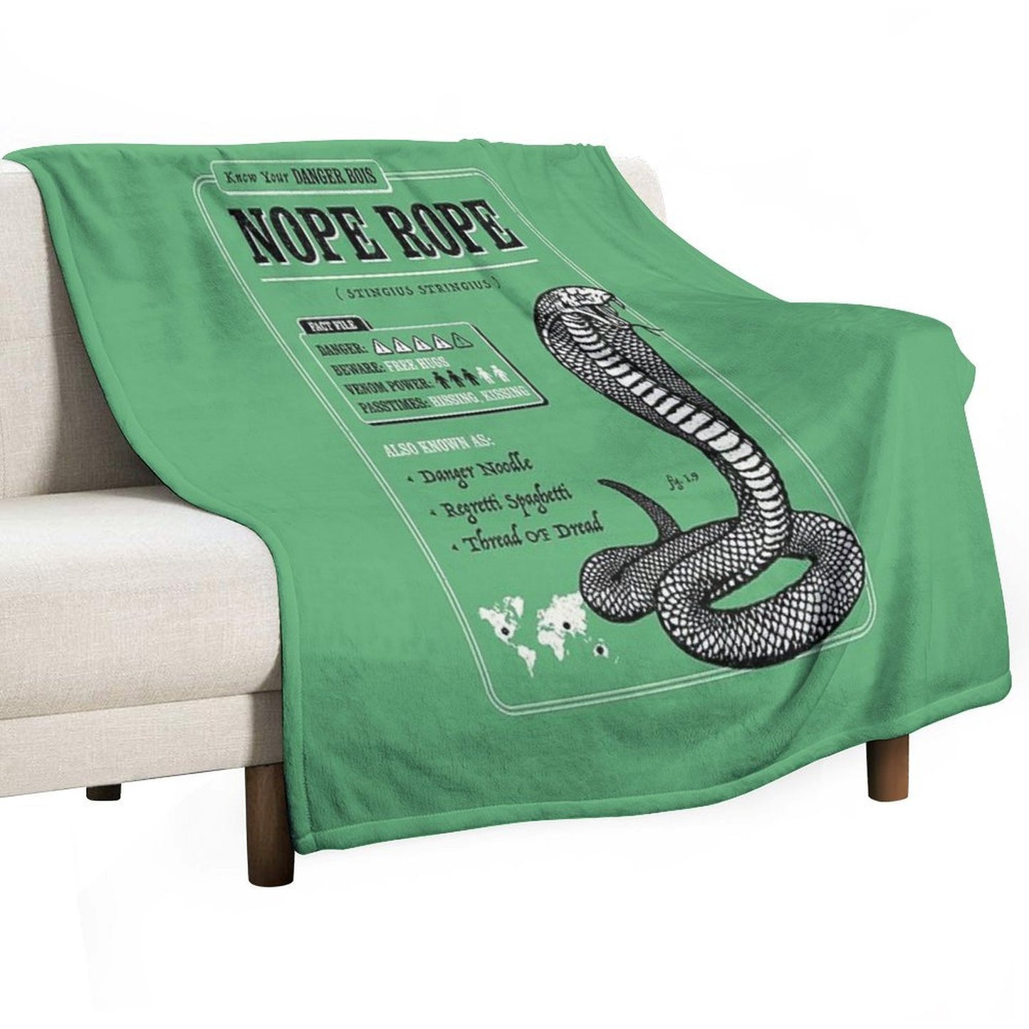 Nope Rope Travel-friendly Throw Blanket