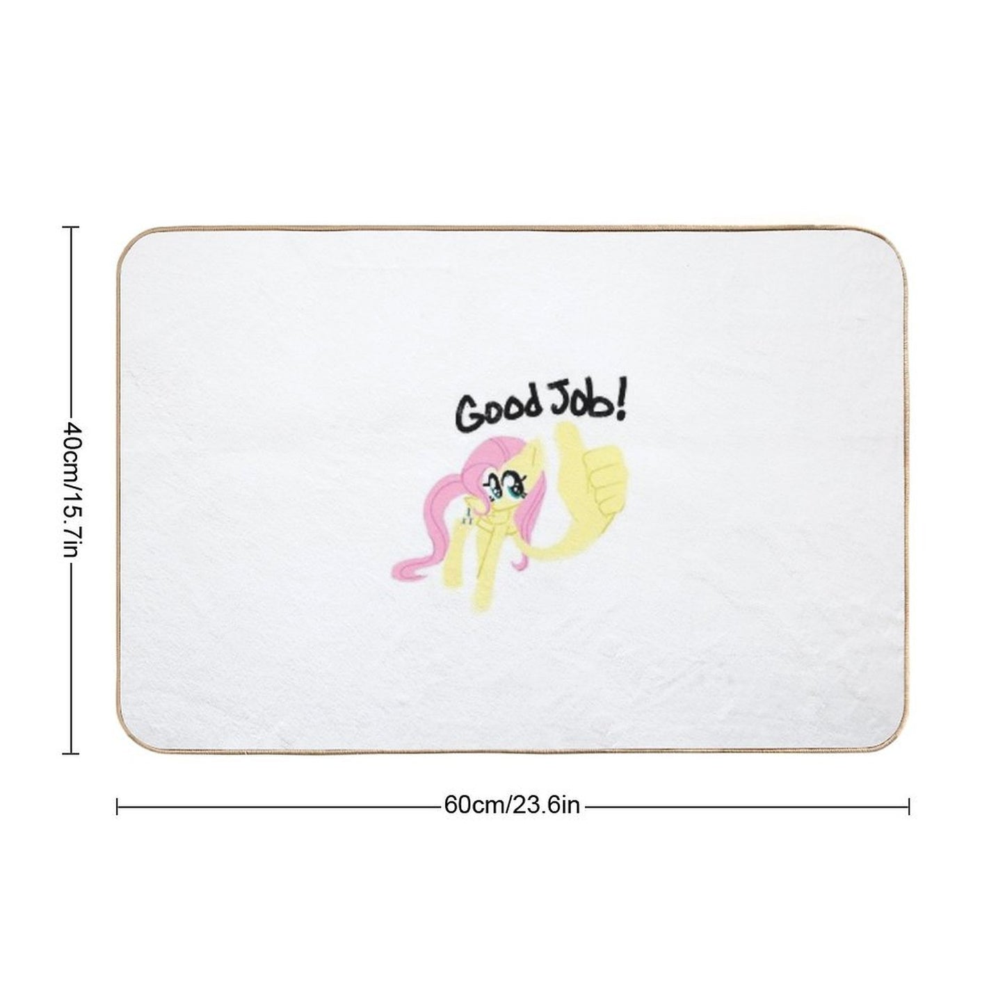 Fluttershy Good Job! Easy To Clean Bath Mat