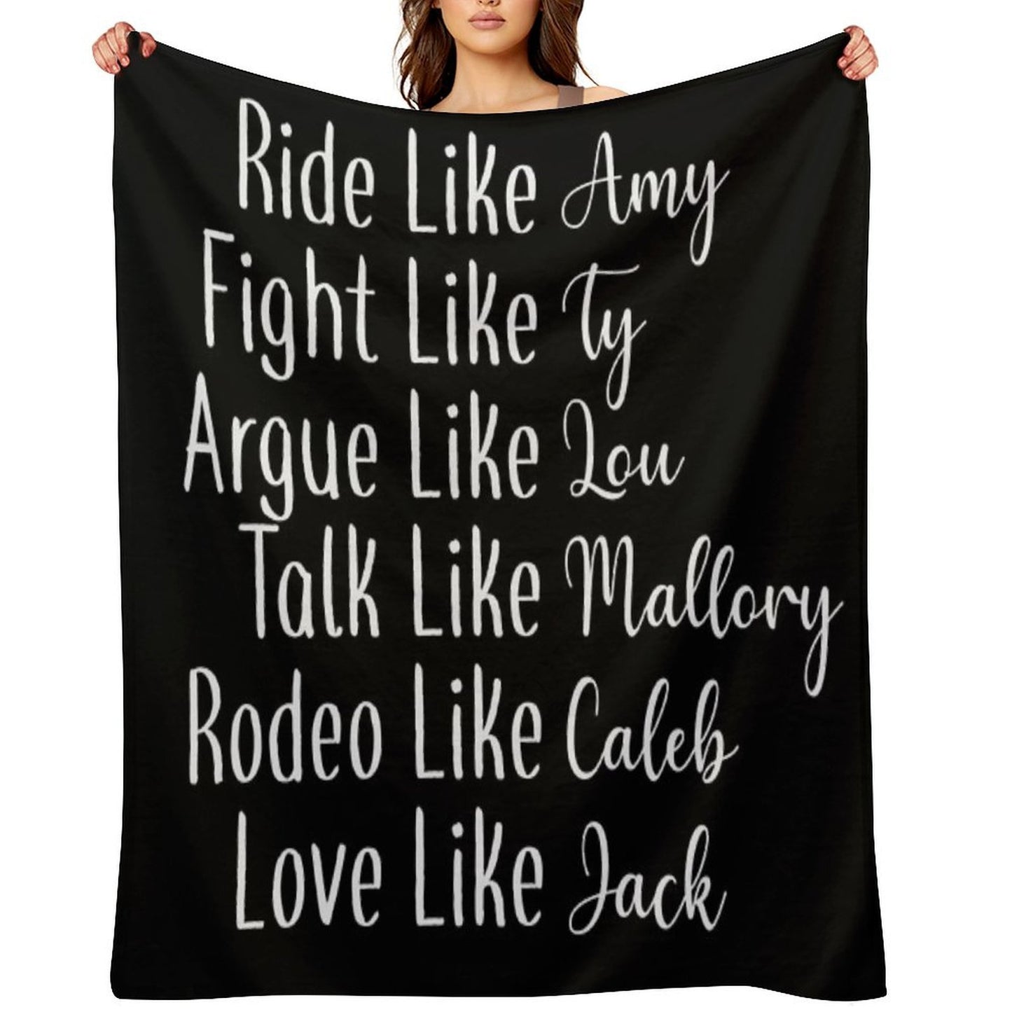 Ride Like Amy Plush Throw Blanket
