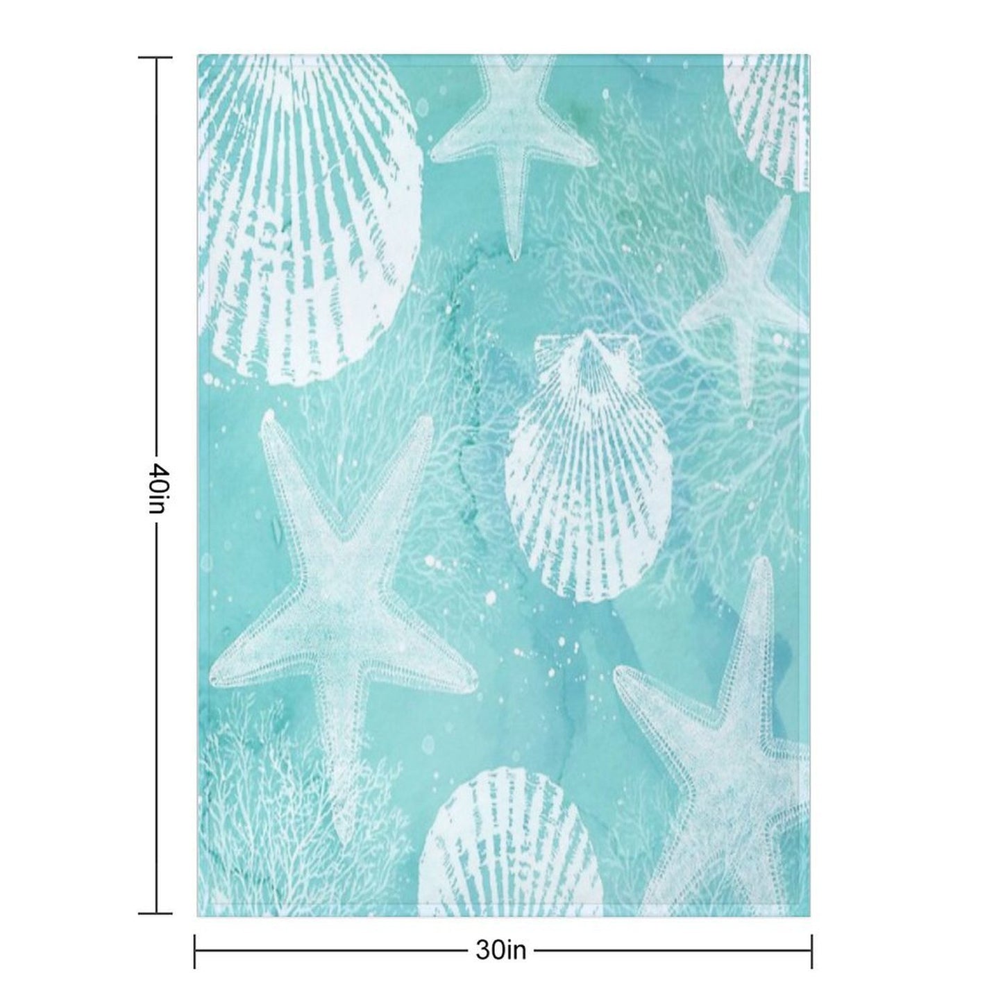 Coastal Travel-friendly Throw Blanket