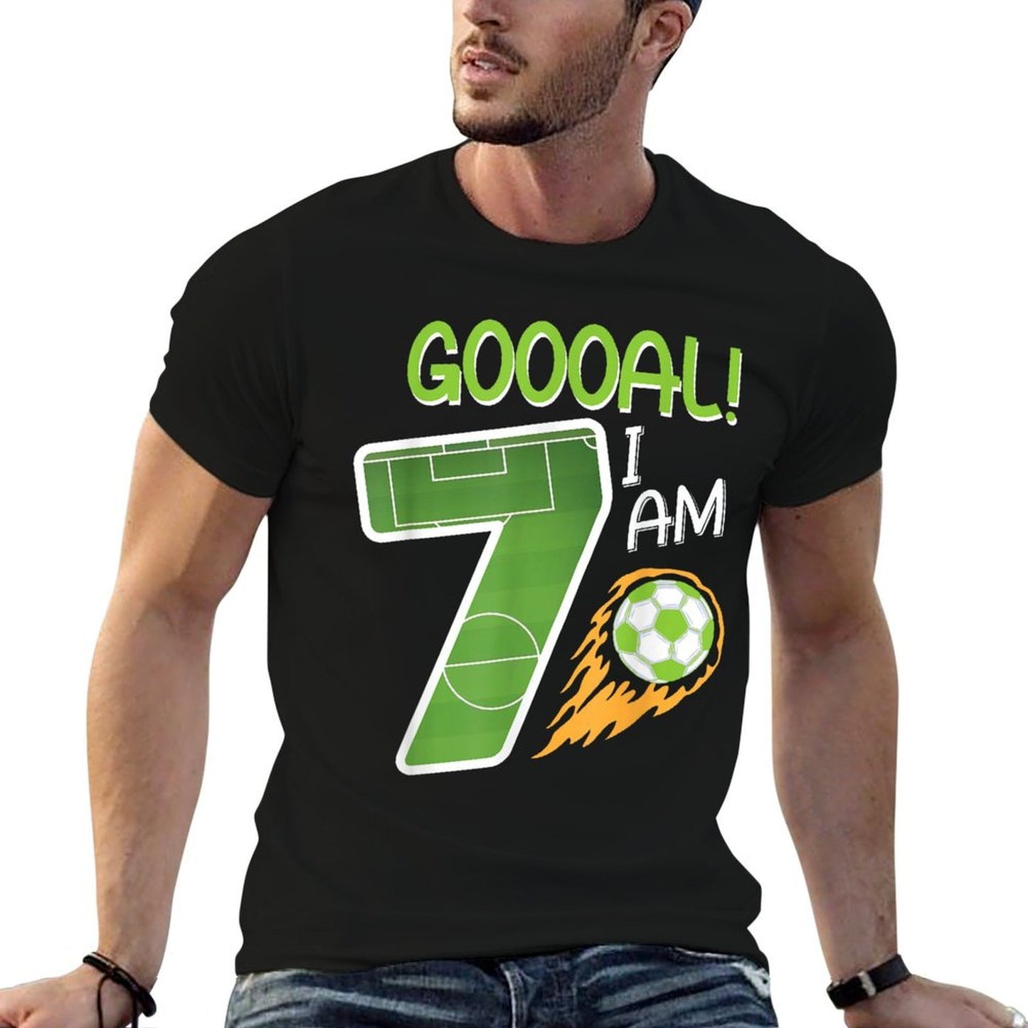 Soccer I'm 7 Years Old Boy Birthday  Odor-resistant T-Shirt