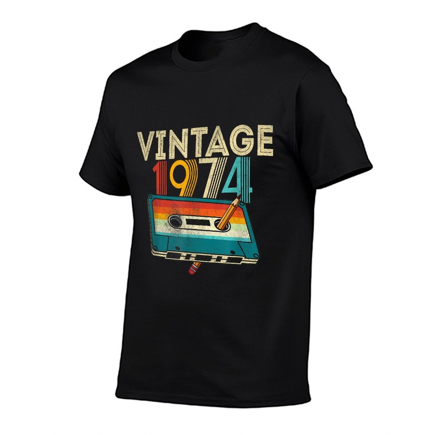 50 Year Old Gifts Vintage 1974 Cassette Tape 50th Birthday Soft T-Shirt