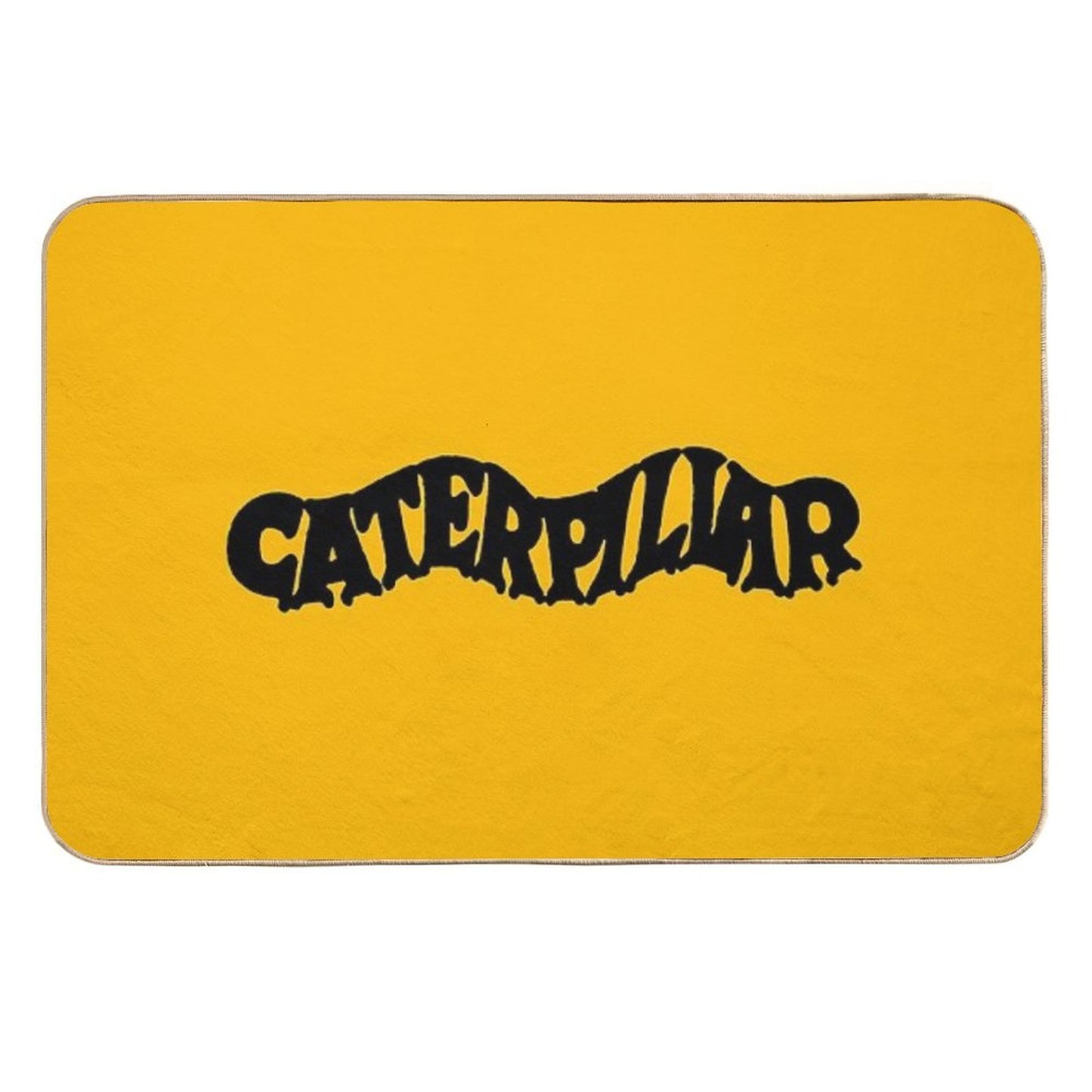 Caterpillar - Old Fashion - Black Non-Slip Bath Mat
