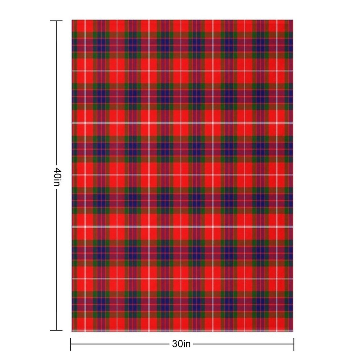 Simpson Surname Last Name Scottish Tartan Anti-pilling Throw Blanket