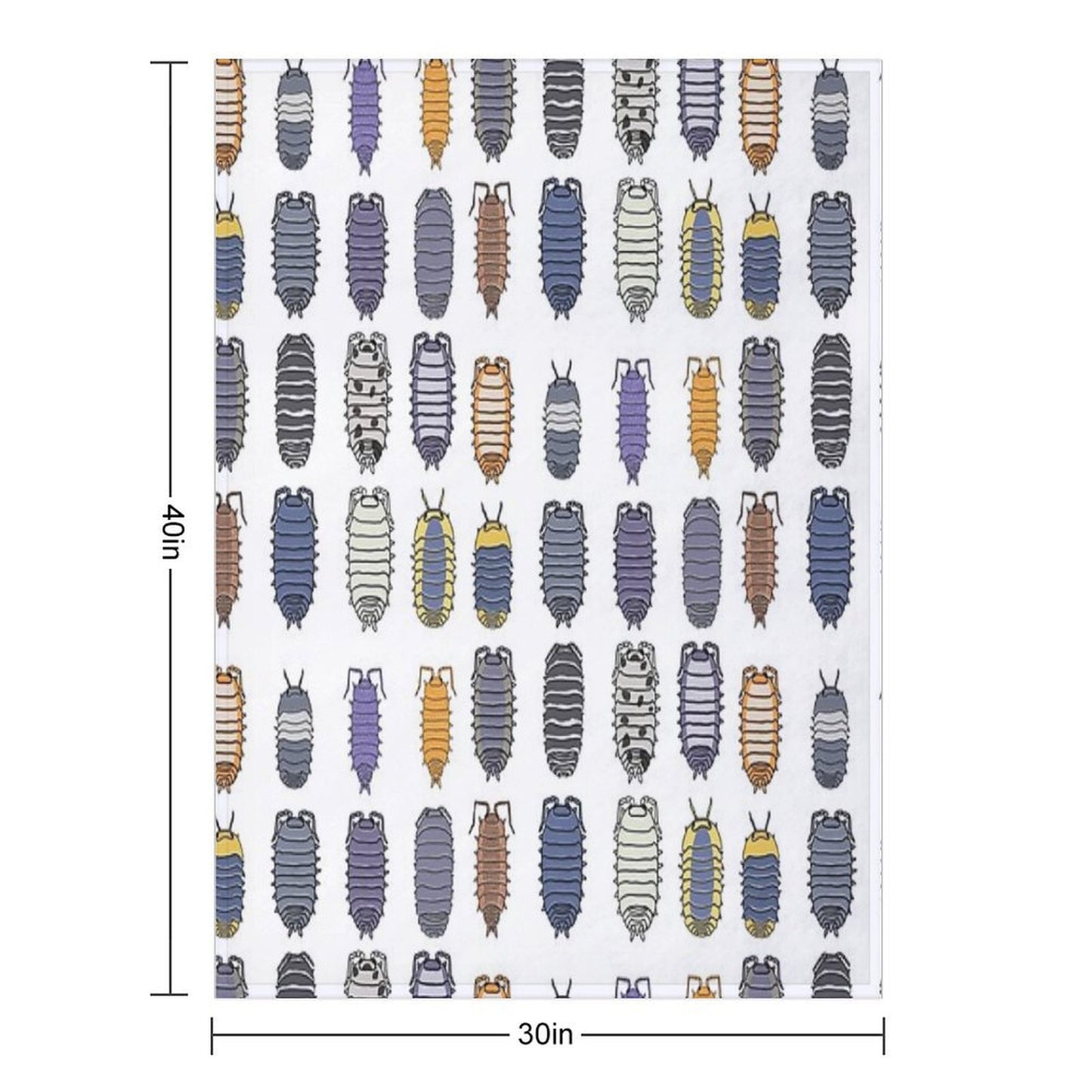 Isopods Easy Care Throw Blanket