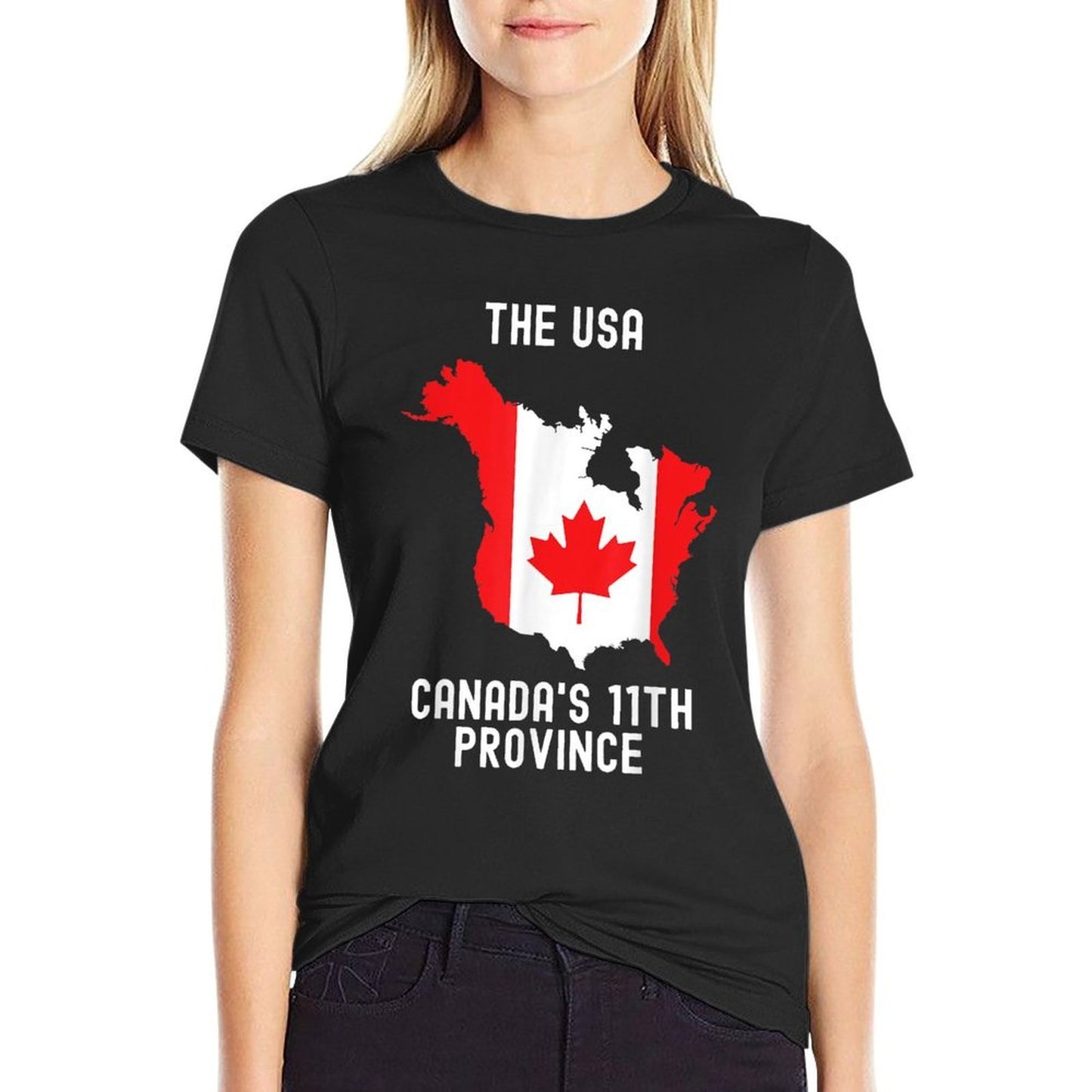 The USA Canada’s 11th Province Funny Moisture-wicking T-Shirt