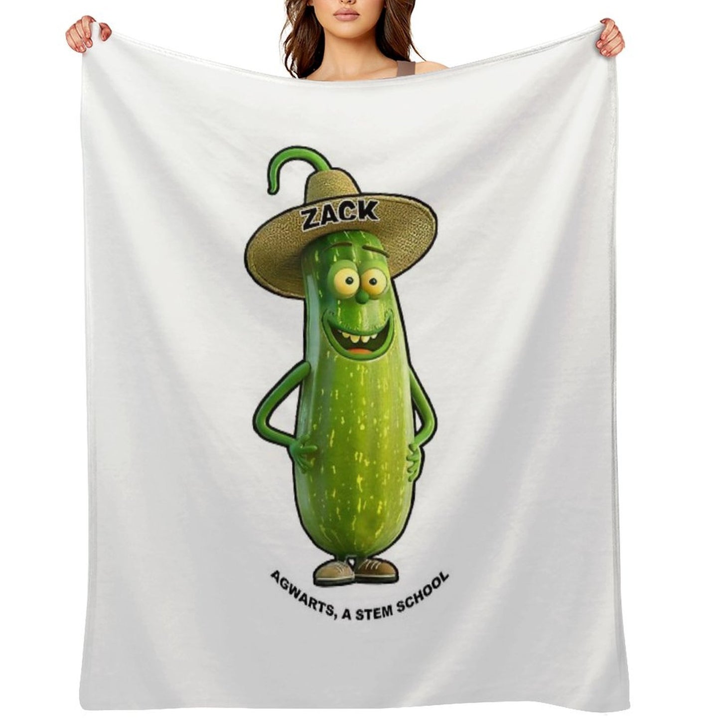 Zack Zucchini Wrinkle-free Throw Blanket