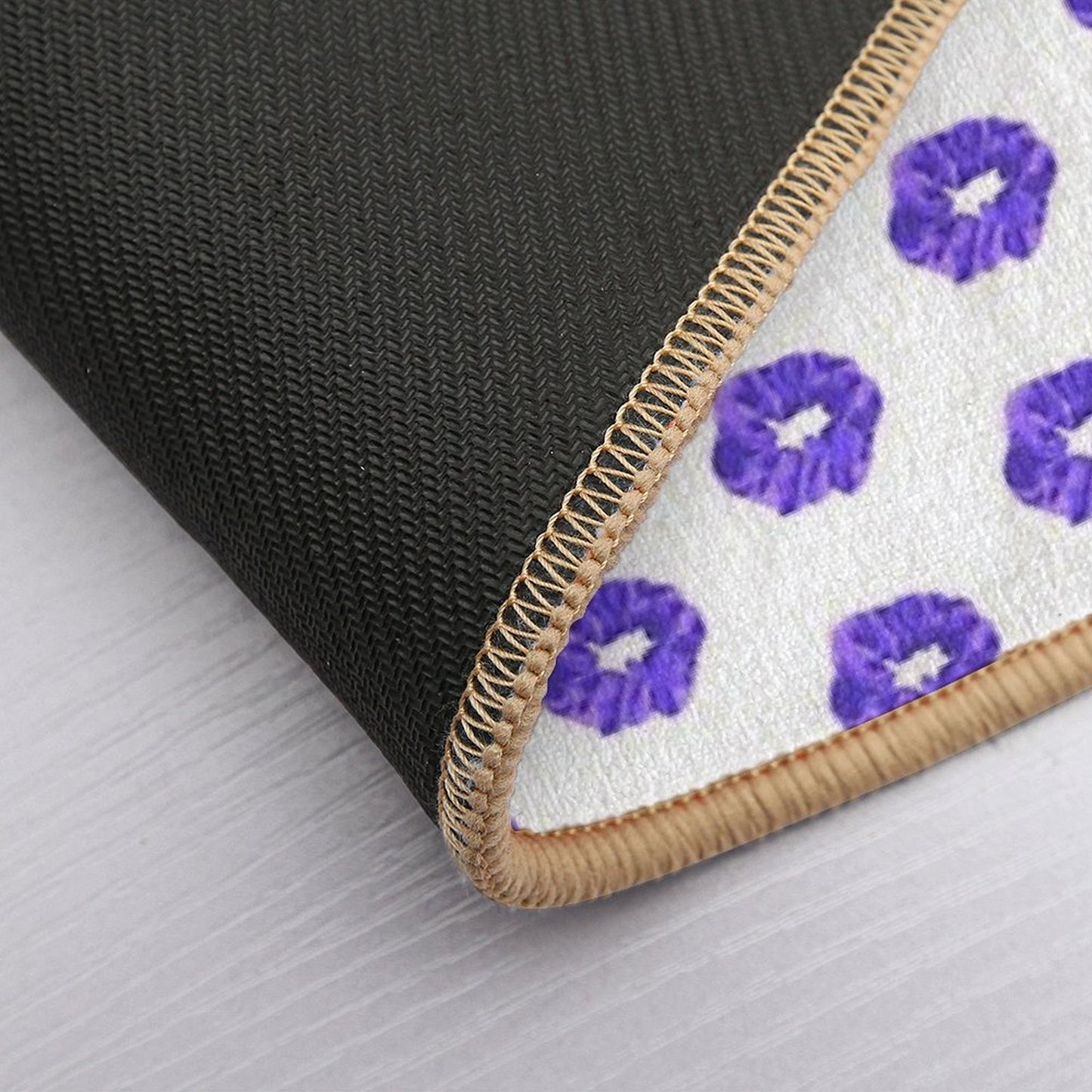 Purple Scrunch Easy Maintenance Bath Mat
