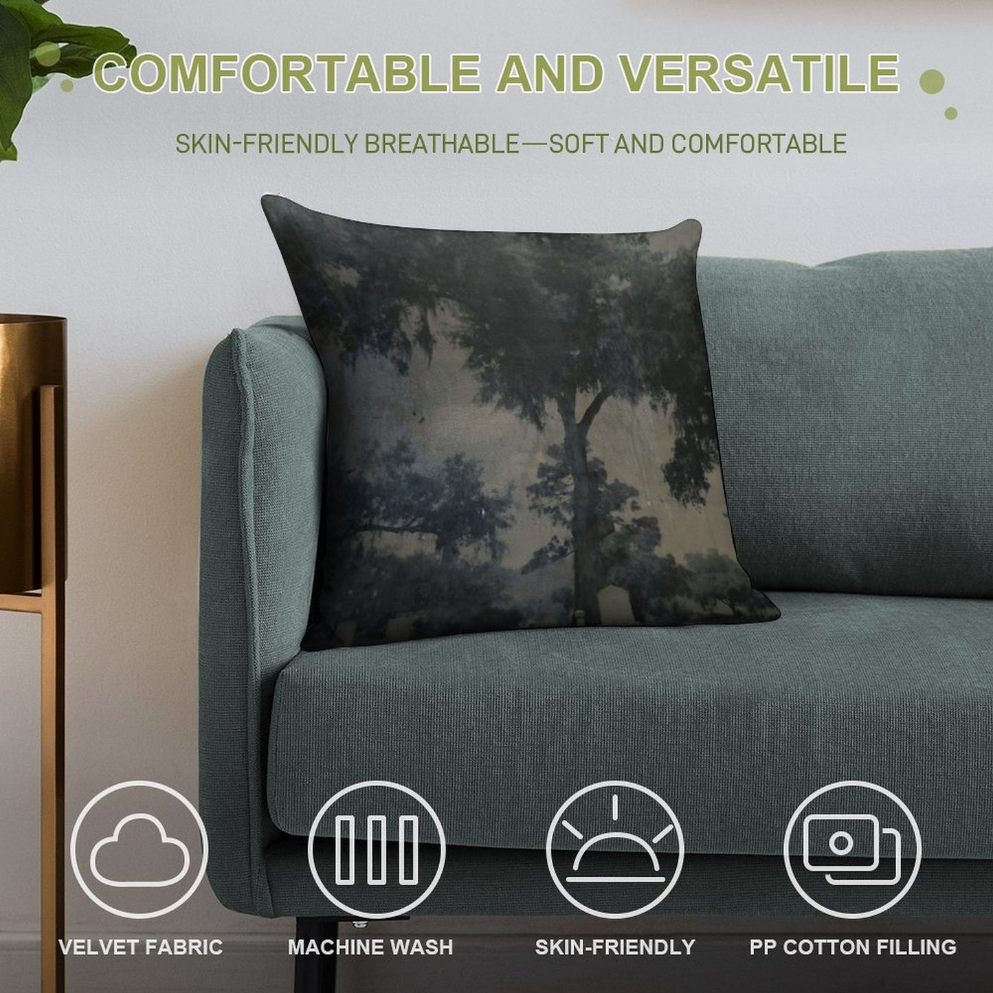 CASSADAGA TIN TYPE Soft Warmth Comfort Throw Pillow