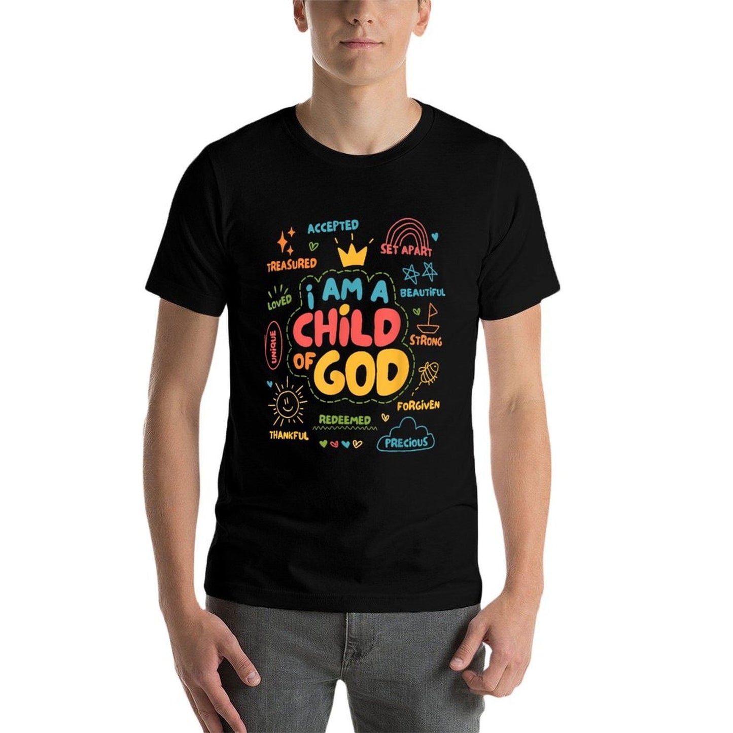 I Am A Child of God Christian Retro Jesus Faith Design Gifts Classic T-Shirt