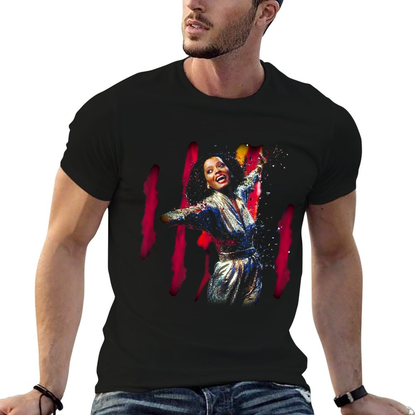 TV Times Diana Ross Muppet Show 1980 Graphic-printed T-Shirt