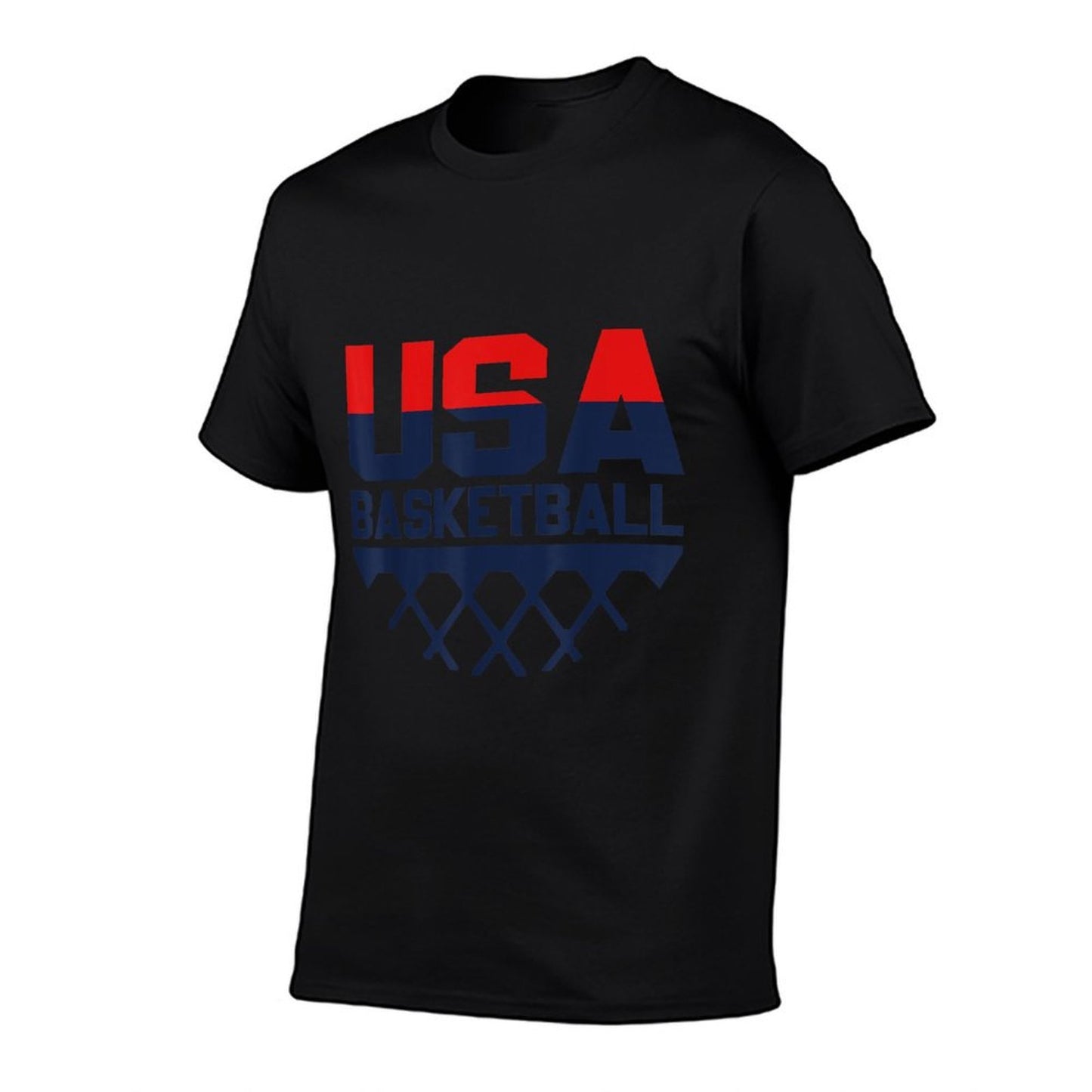 USA Team Sports Basketball Rolled Sleeves T-Shirt