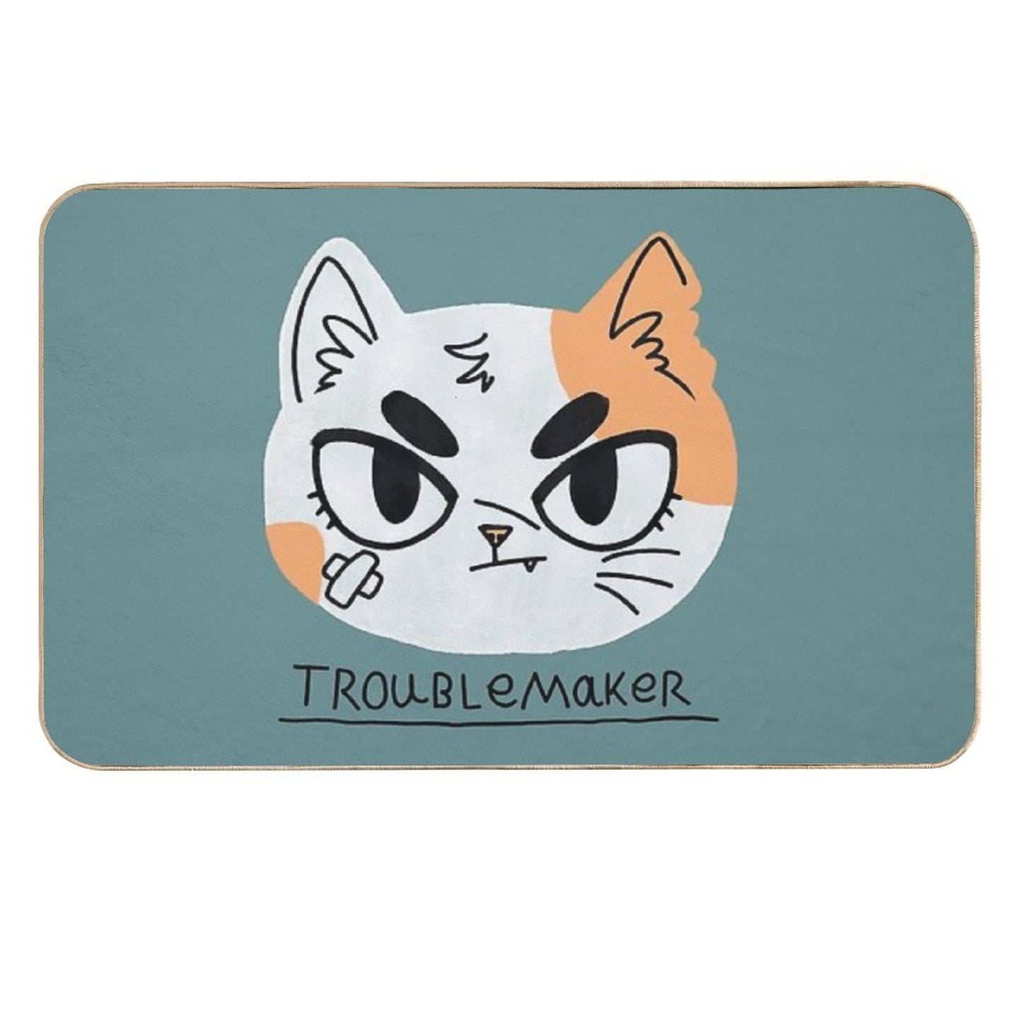 Troublemaker Fade-Resistant Bath Mat