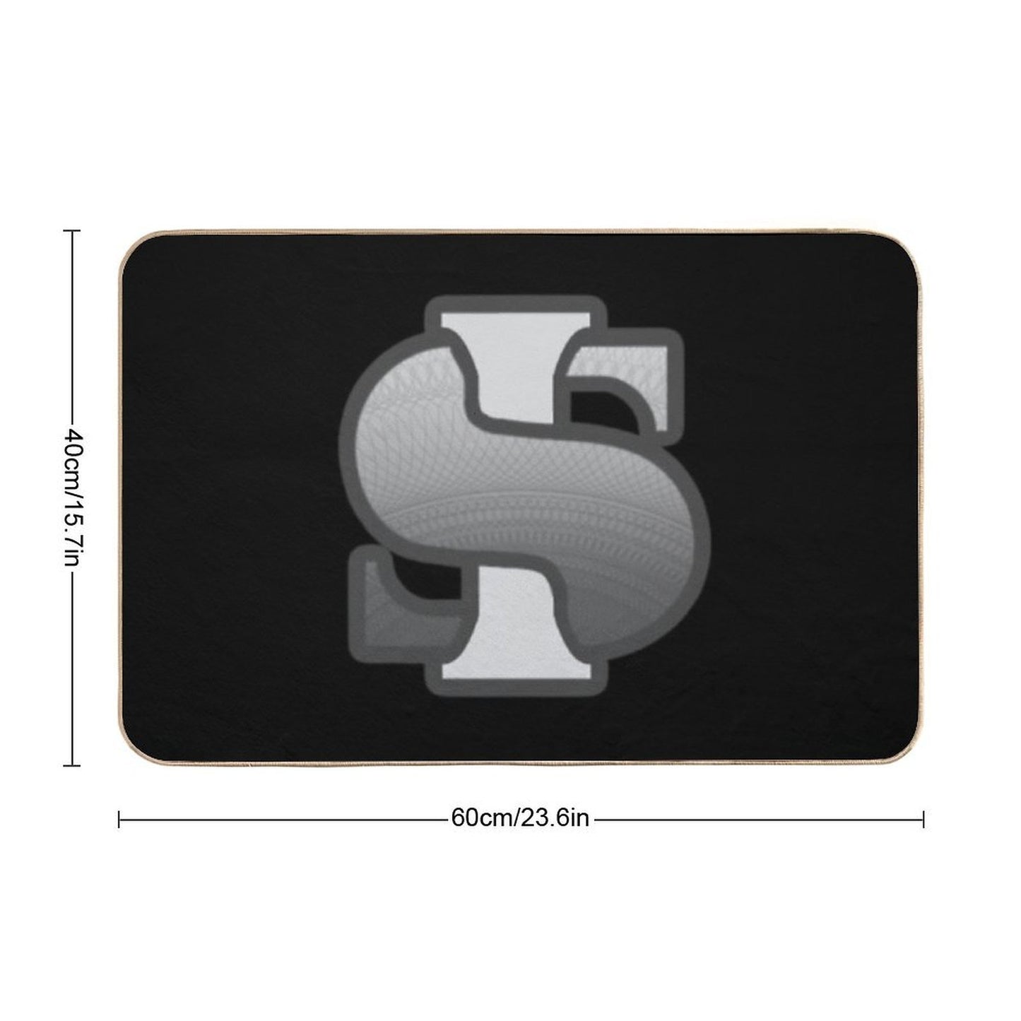 The Schedule Grayscaled Anti-Trip Bath Mat