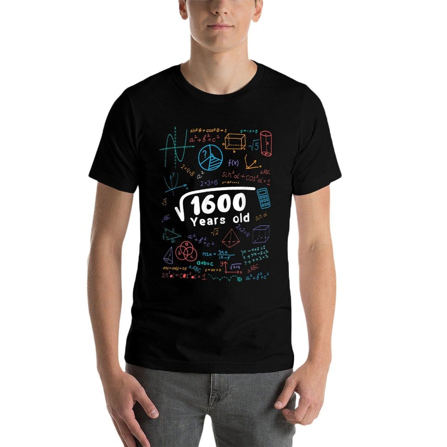 40 Year Old Men Women 40th Birthday Gift Square Root Of 1600 Lightweight T-Shirt