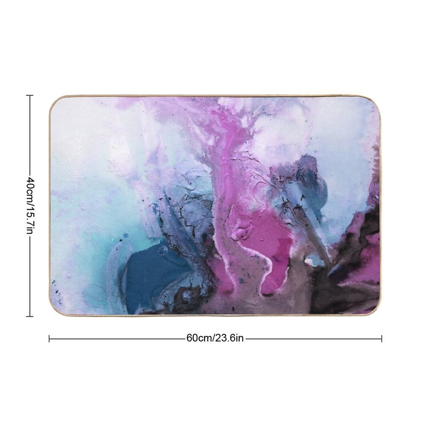 Abstract Watercolor Painting Versatile Bath Mat
