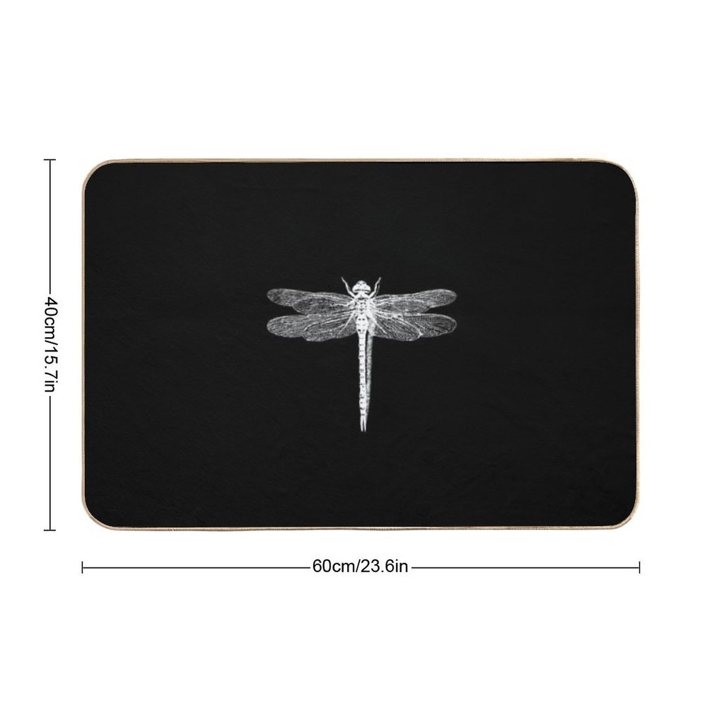 Dragonfly  Repositionable Bath Mat