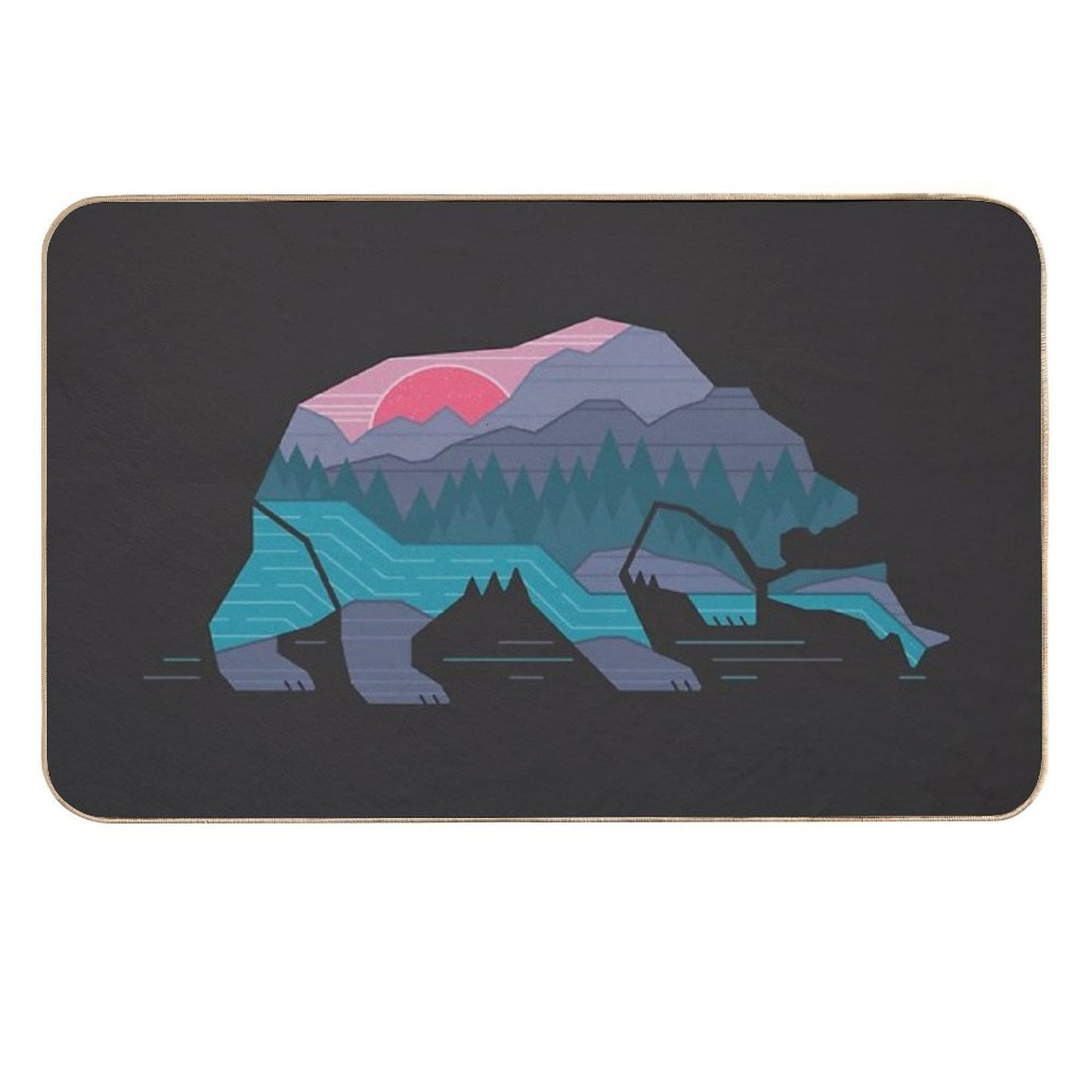 Bear Country Anti-Trip Bath Mat