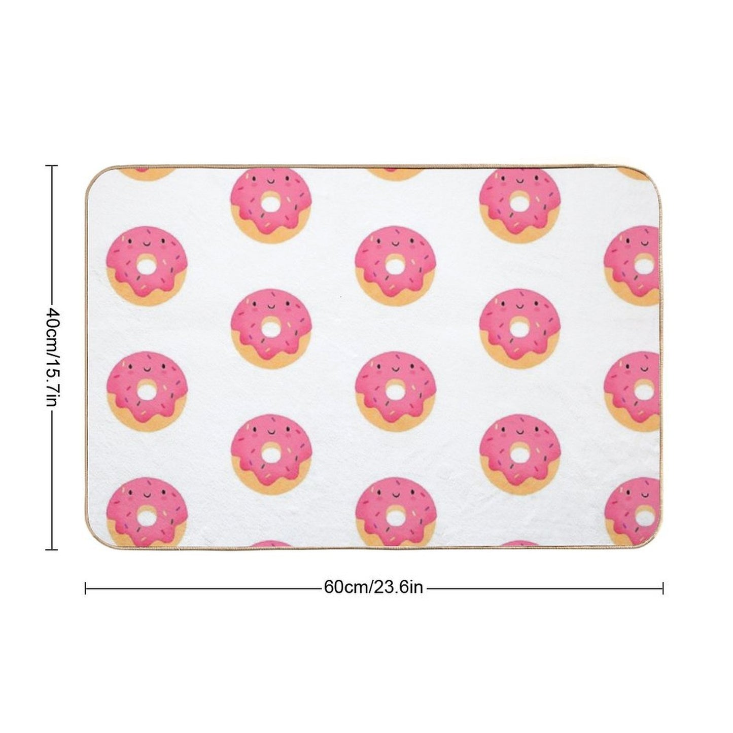 Happy Donut Rapid-Drying Bath Mat