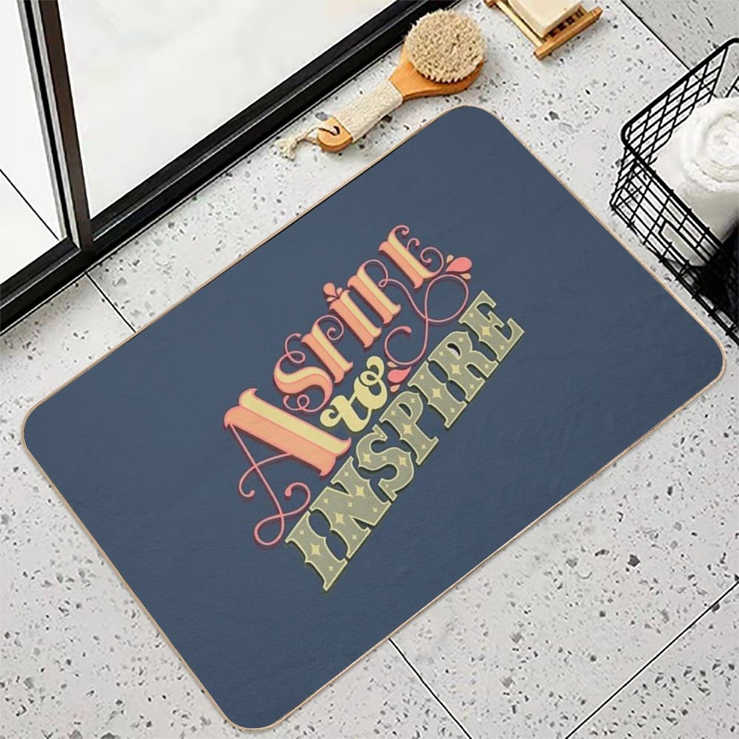Aspire to Inspire Repositionable Bath Mat