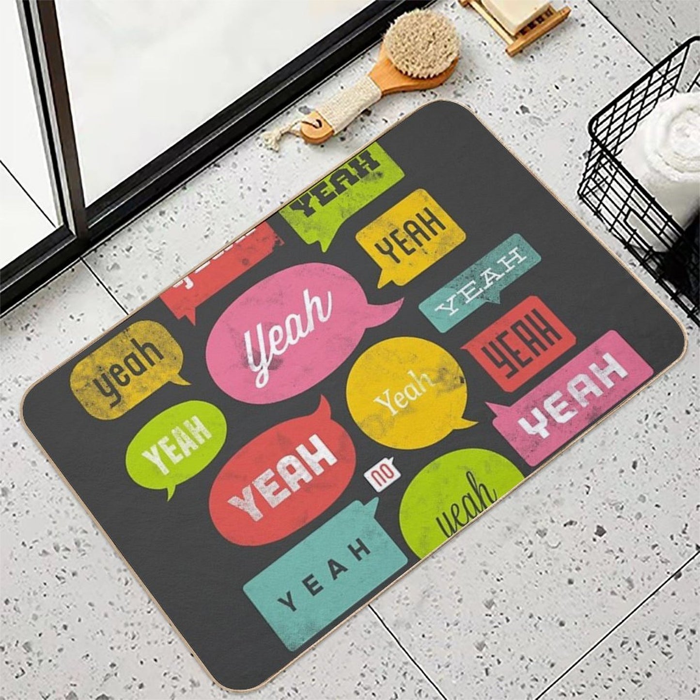 The Yeah, Yeah, Yeah Shirt Fade-Resistant Bath Mat