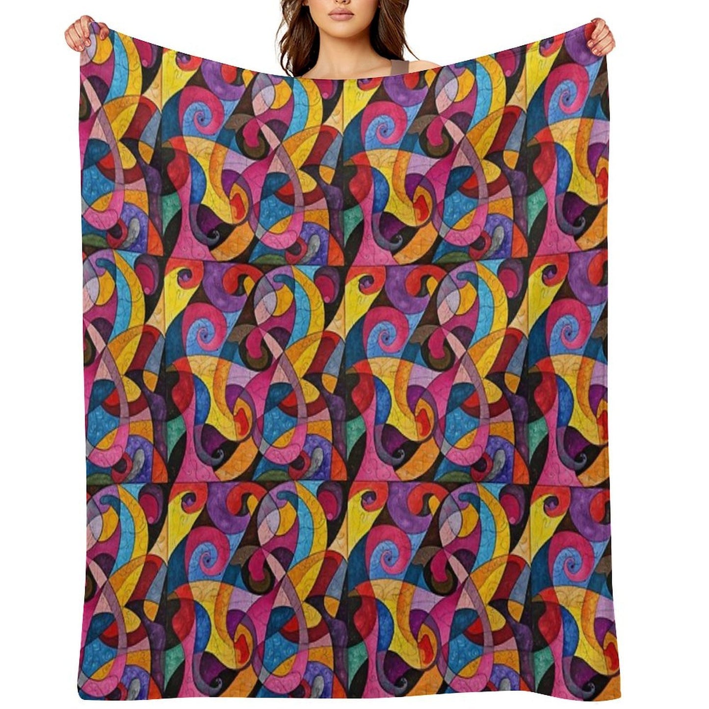 Color Pattern Comfort Throw Blanket