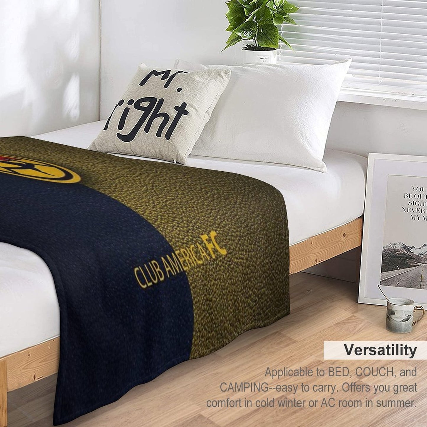 CLUB America FC Sustainable Throw Blanket