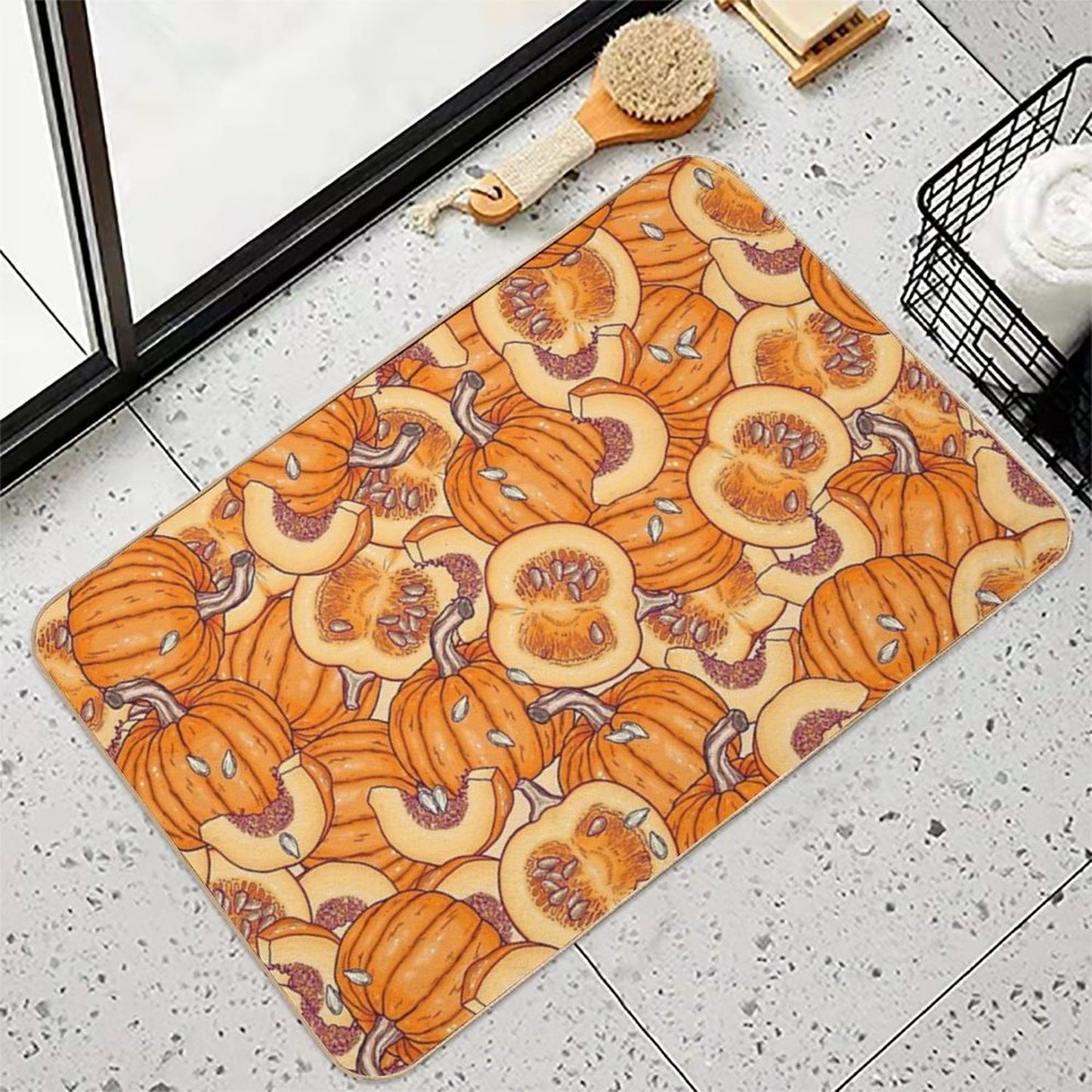 Pumpkin Dream Durable Bath Mat