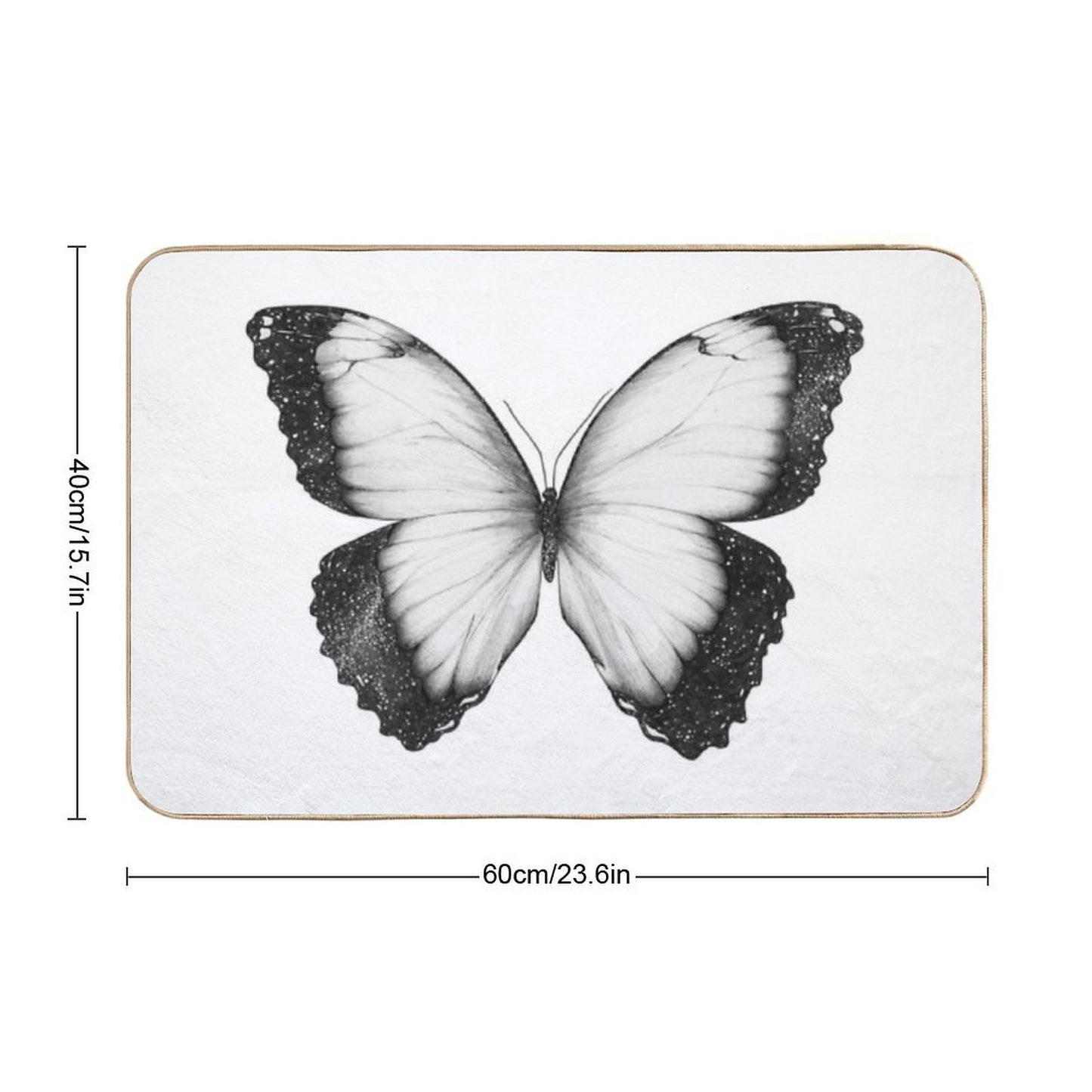 Cosmic Butterfly Versatile Bath Mat