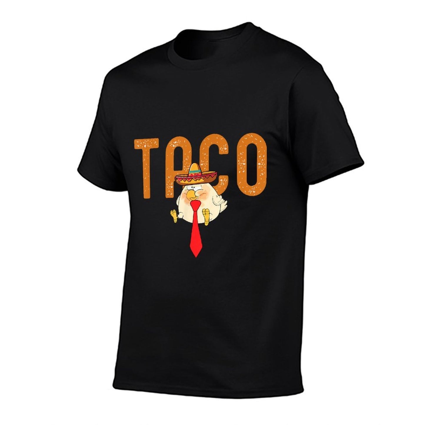 Taco Trump Always Chickens Out Funny Trendy Chicken Taco Wrinkle-resistant T-Shirt