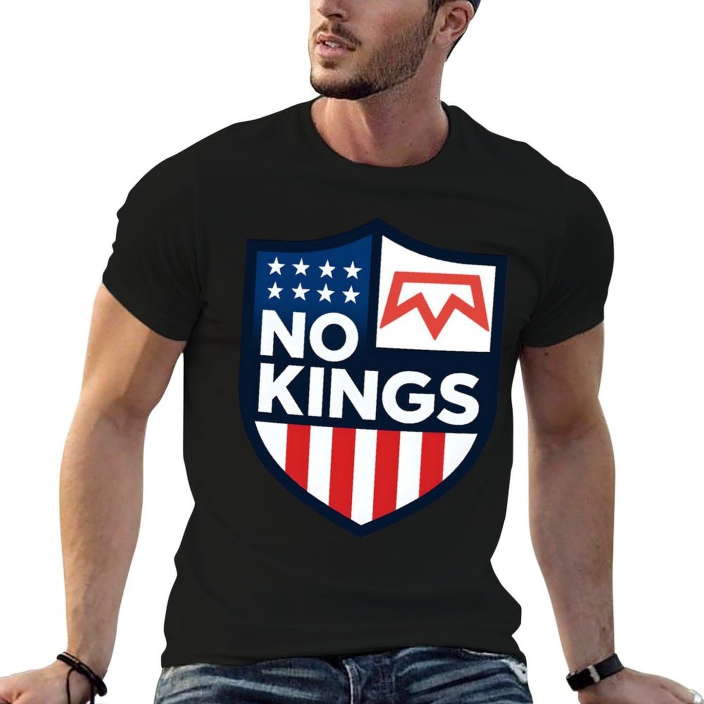 No Kings Patriotic Vintage-inspired T-Shirt