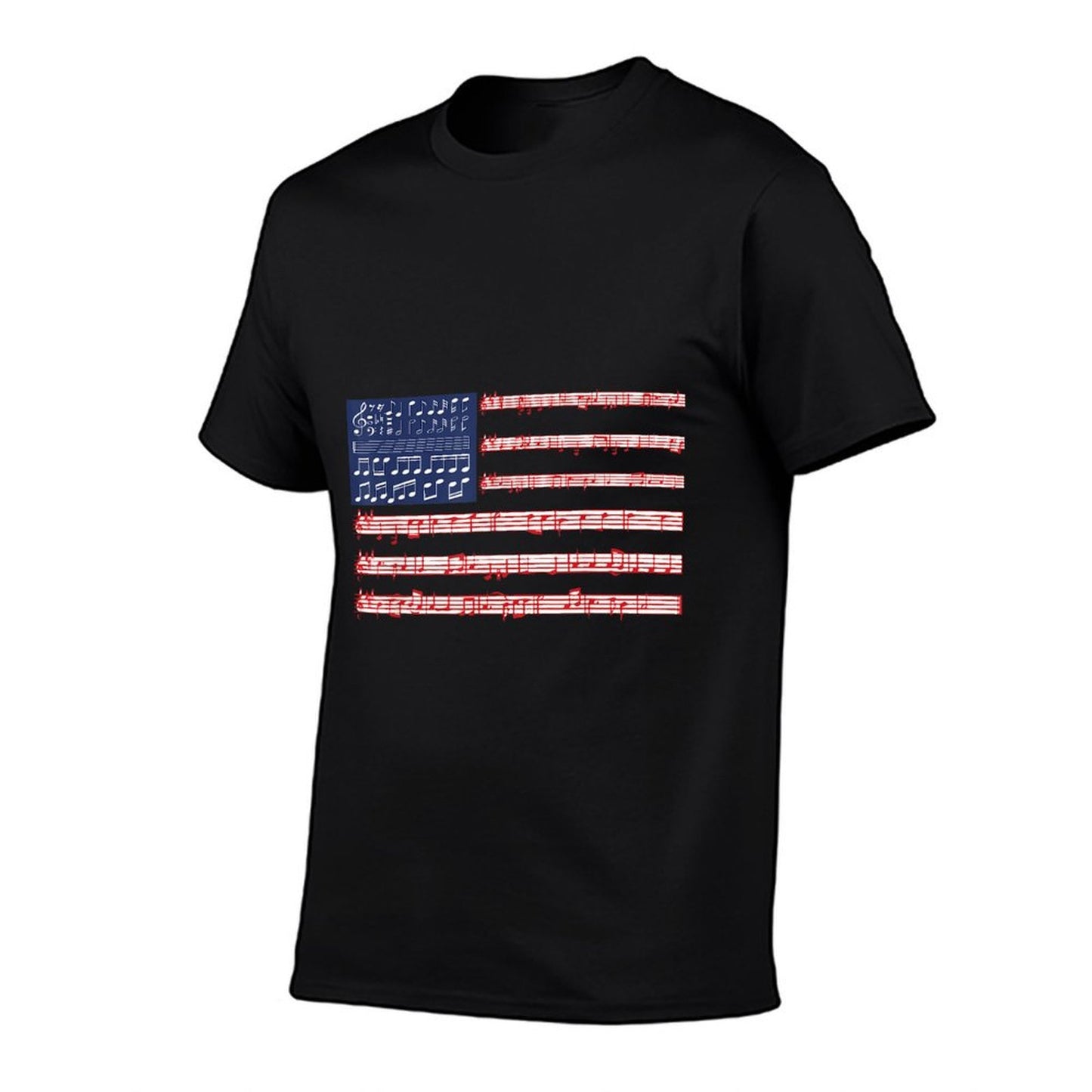 4th Of July National Anthem Music Note USA Kids Adults Breathable T-Shirt
